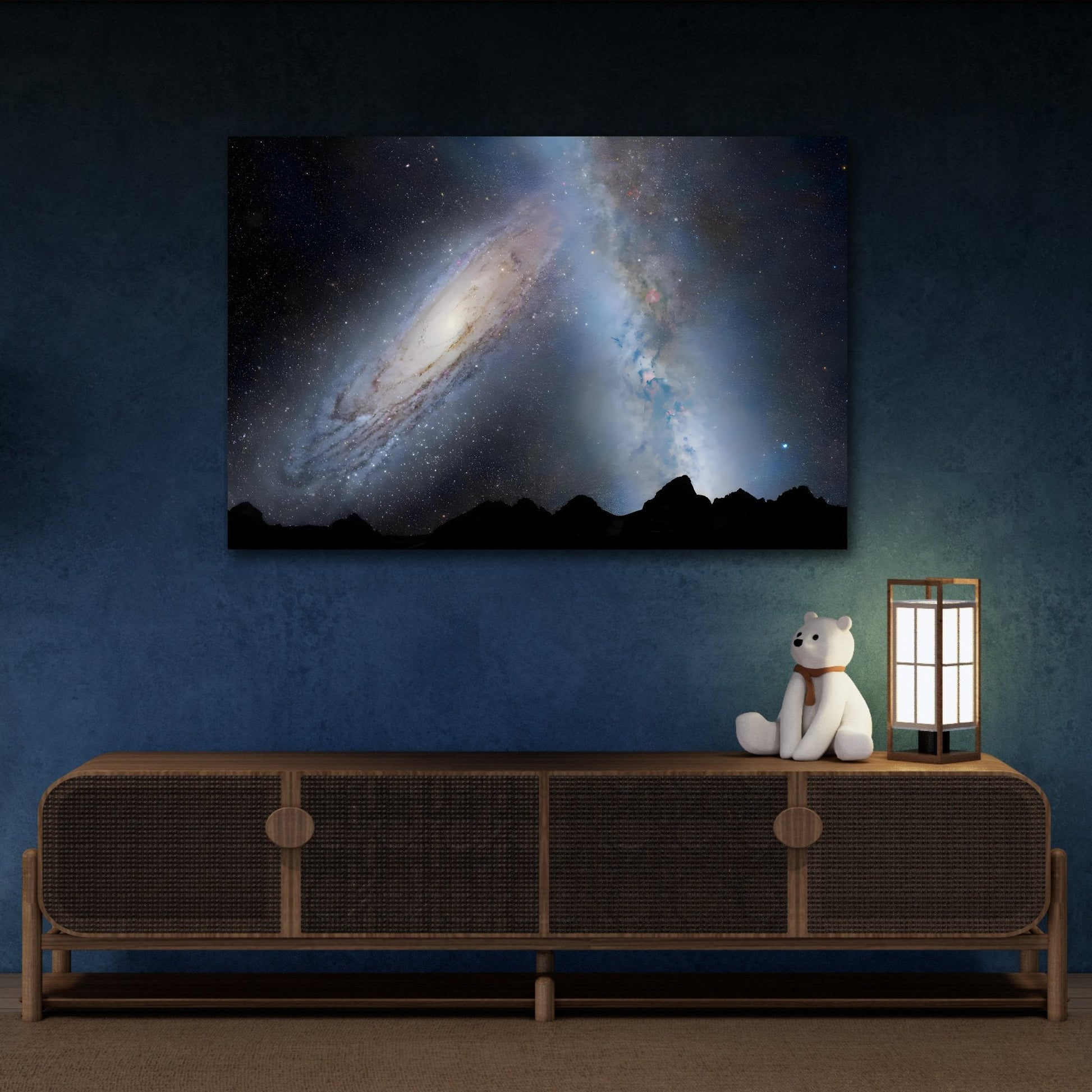 Galactic NASA Canvas Print - Hubble Milky Way Astronomical Wall Art