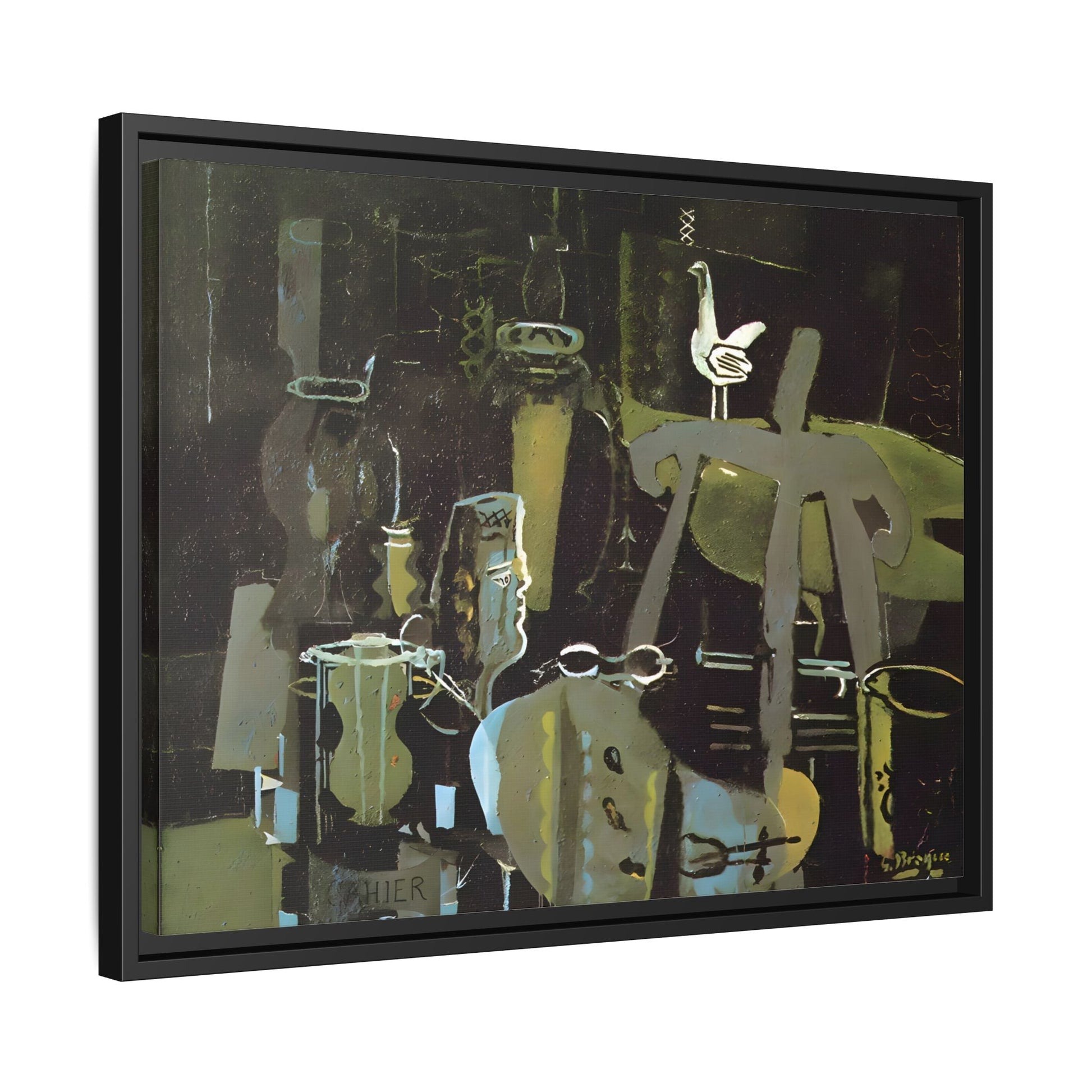 Georges Braque Studio Canvas Print - Framed Abstract Wall Art