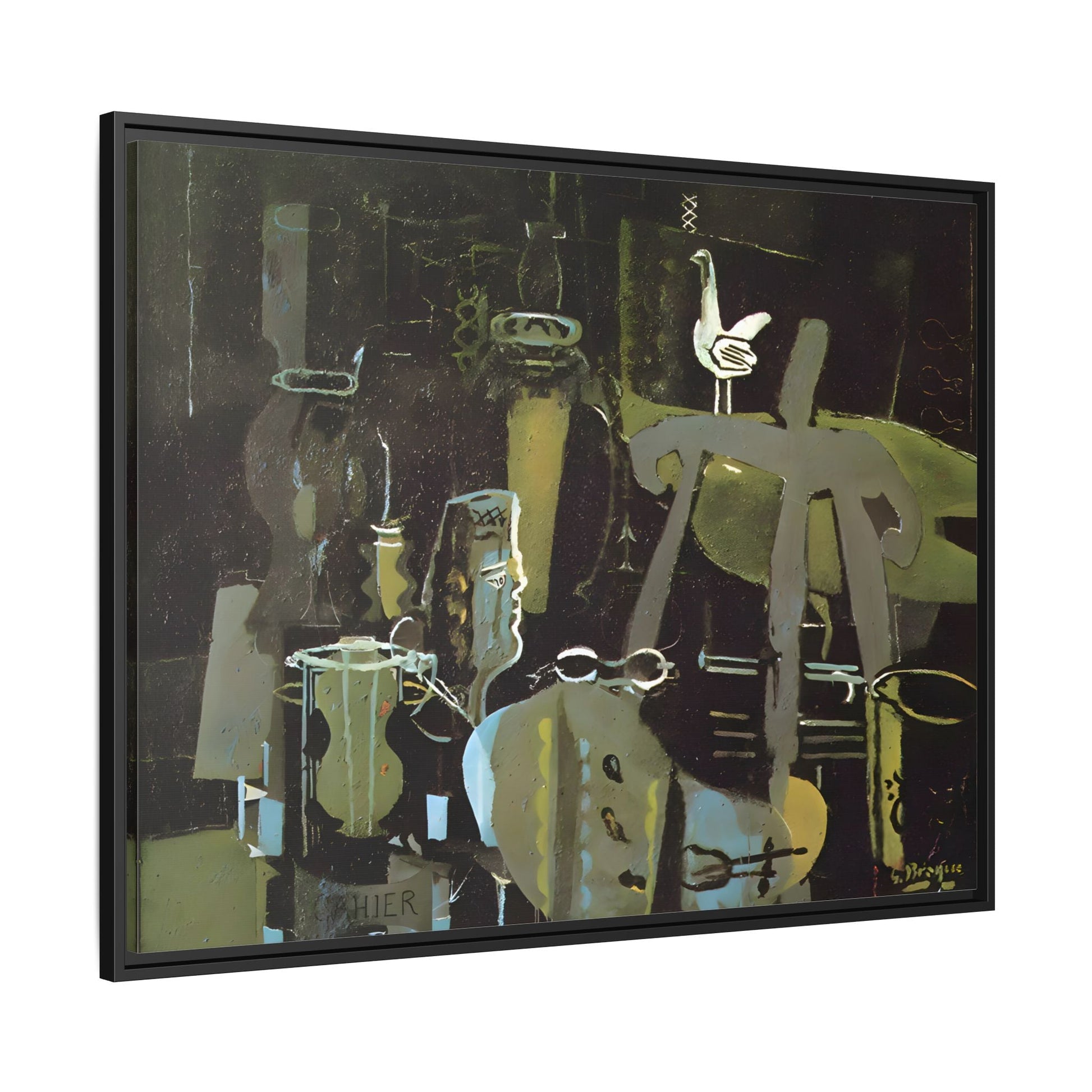 Georges Braque Studio Canvas Print - Framed Abstract Wall Art