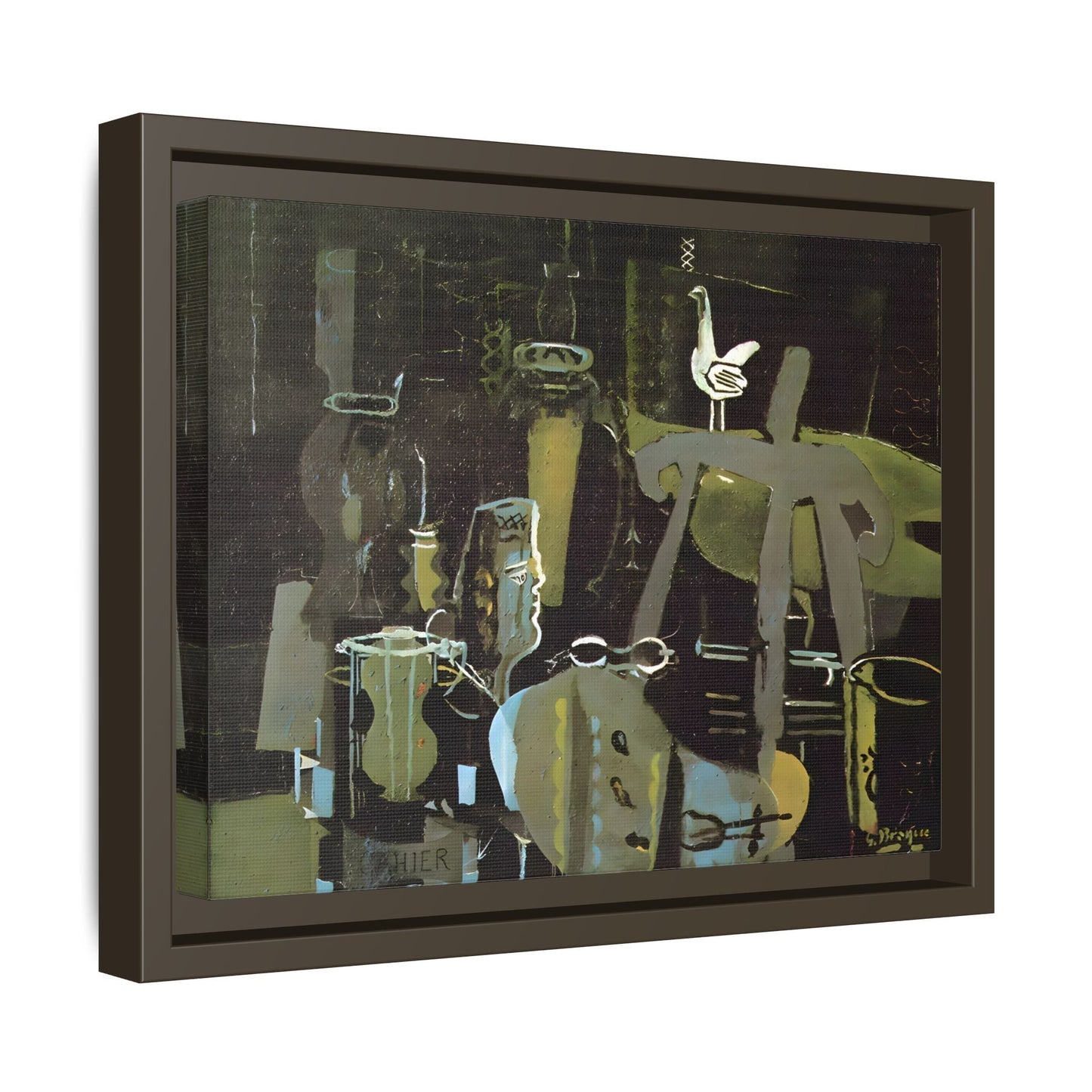 Georges Braque Studio Canvas Print - Framed Abstract Wall Art