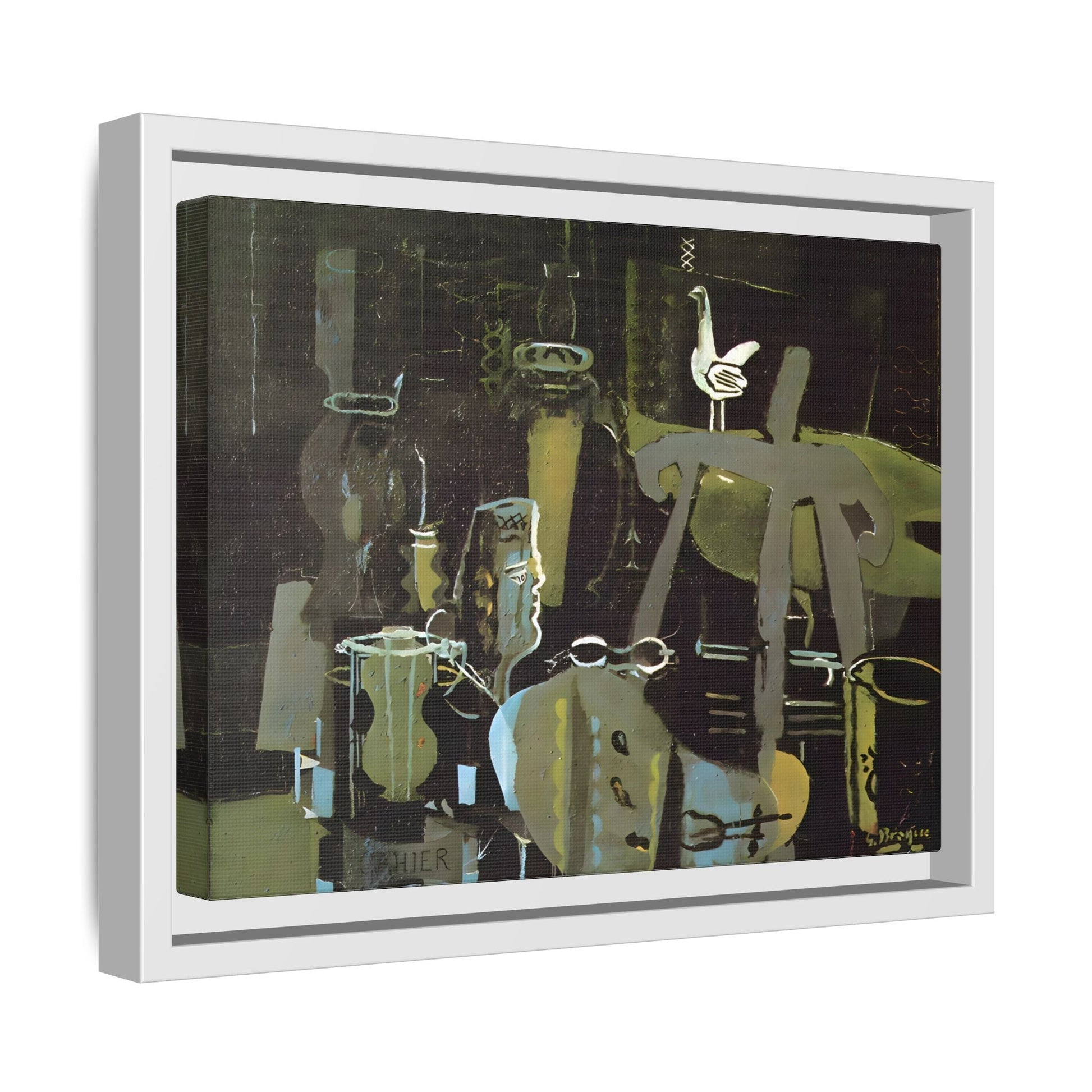 Georges Braque Studio Canvas Print - Framed Abstract Wall Art