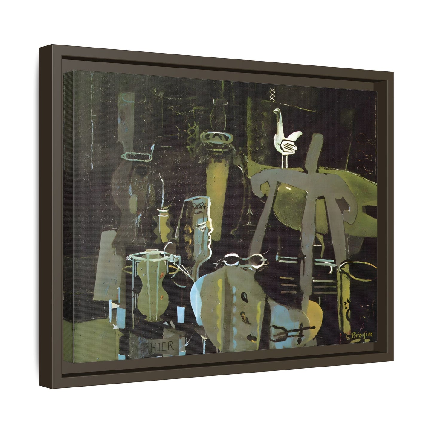 Georges Braque Studio Canvas Print - Framed Abstract Wall Art