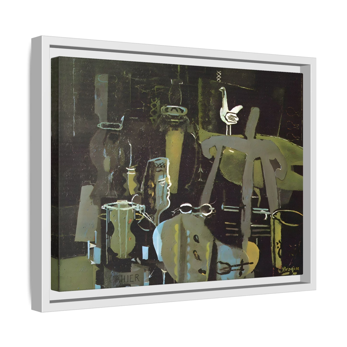 Georges Braque Studio Canvas Print - Framed Abstract Wall Art