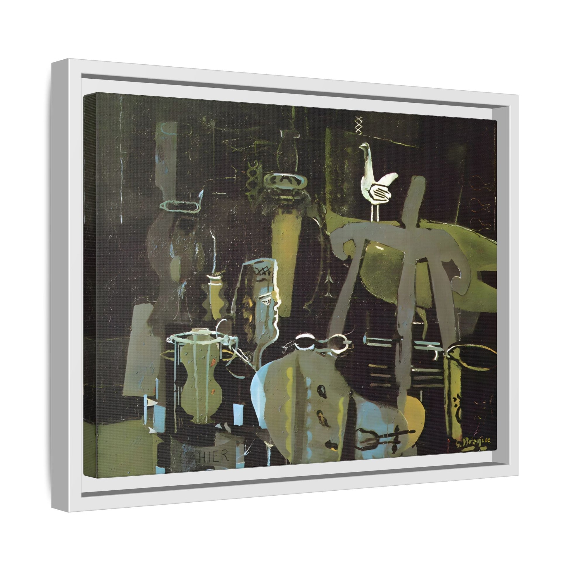 Georges Braque Studio Canvas Print - Framed Abstract Wall Art