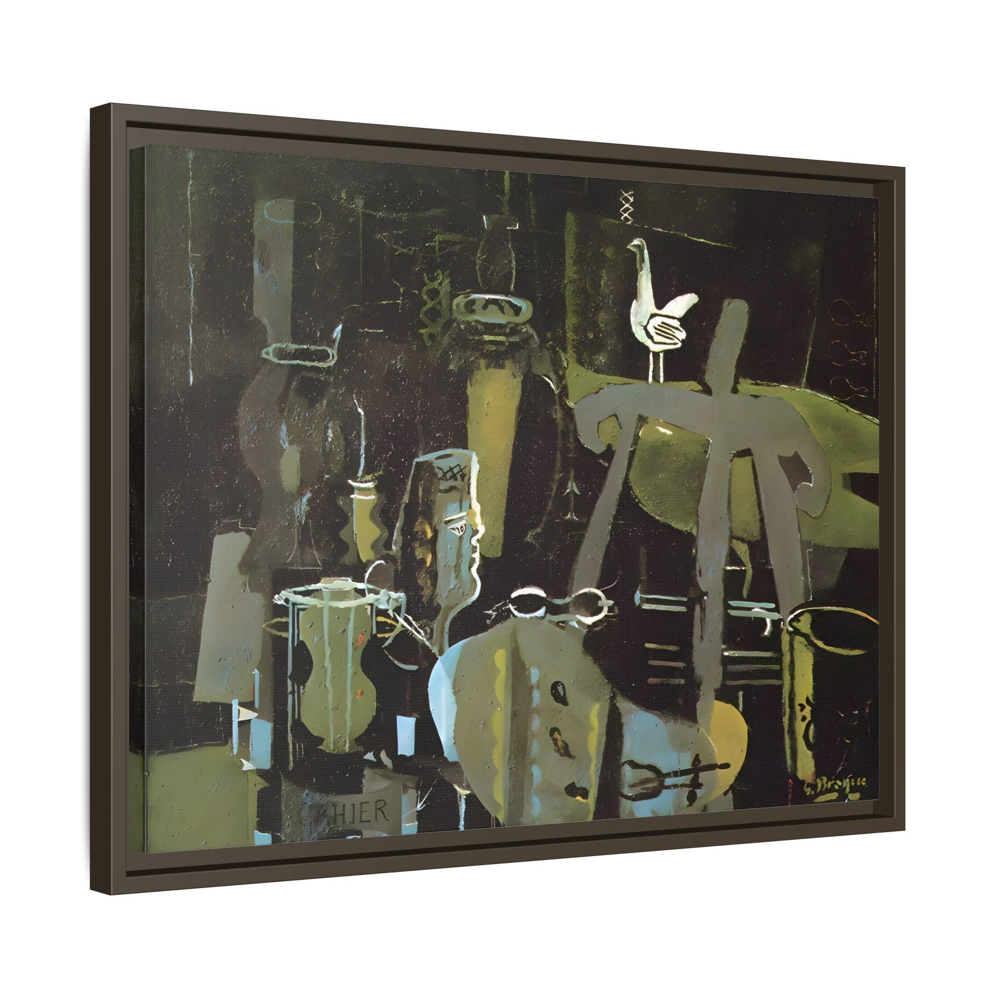 Georges Braque Studio Canvas Print - Framed Abstract Wall Art