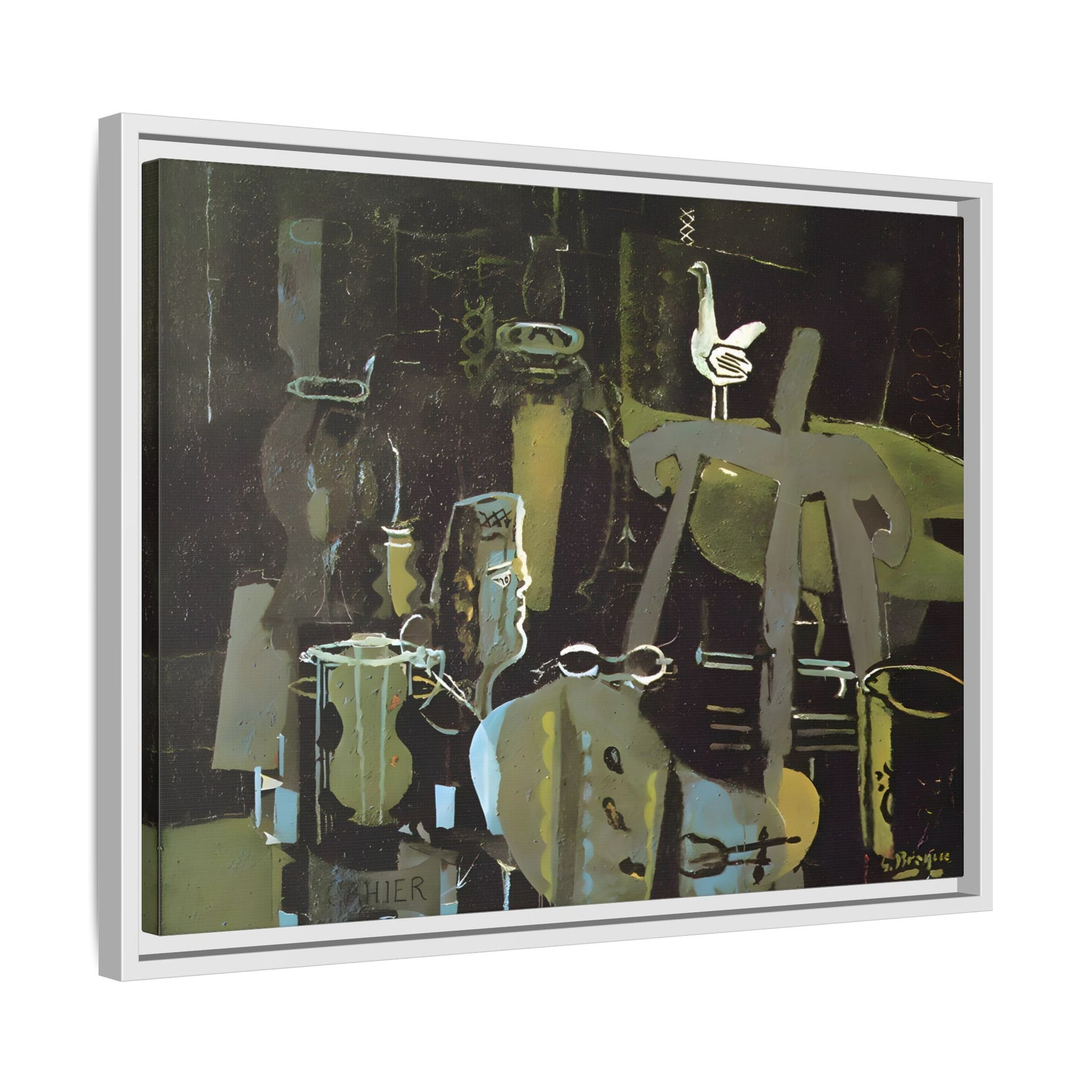 Georges Braque Studio Canvas Print - Framed Abstract Wall Art