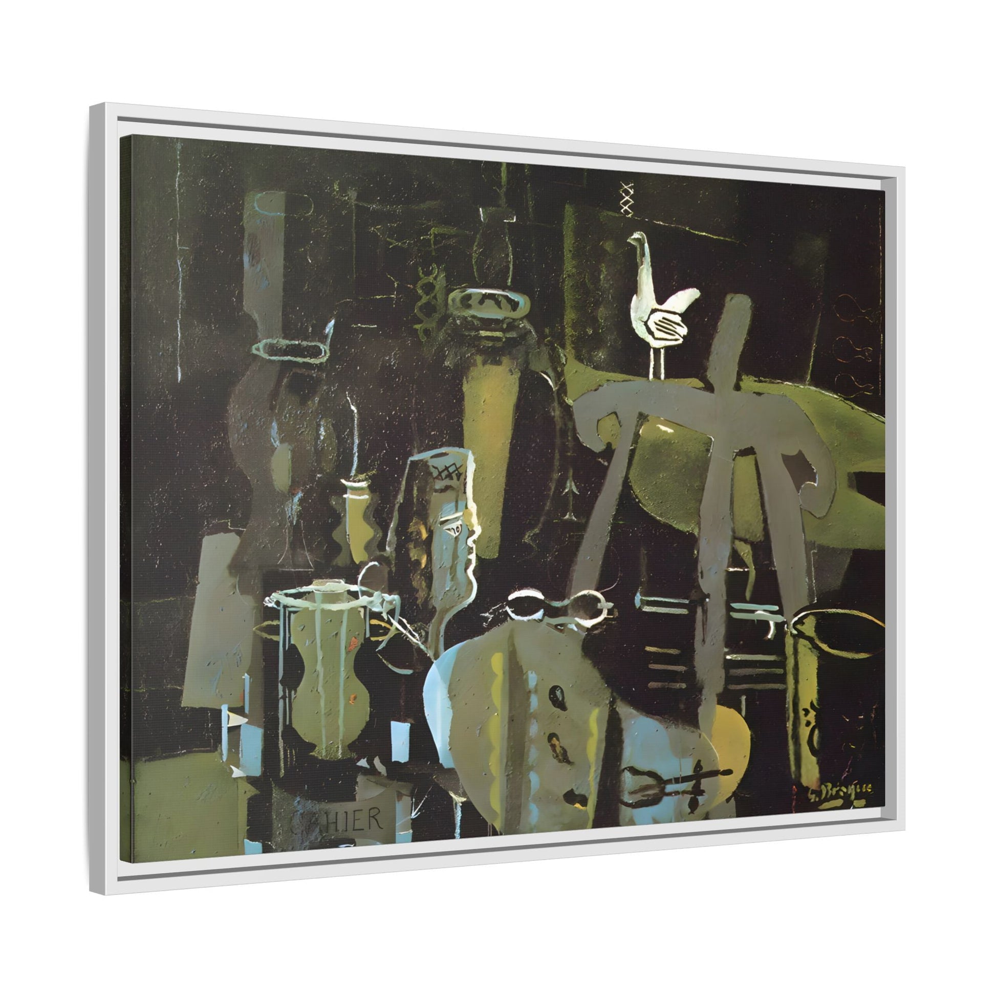 Georges Braque Studio Canvas Print - Framed Abstract Wall Art
