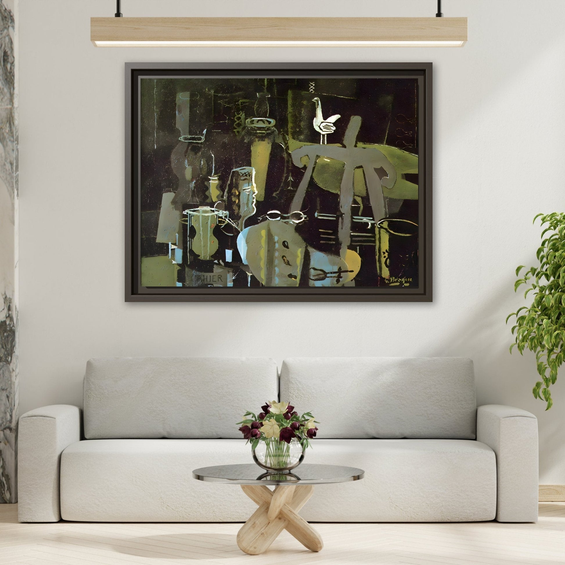 Georges Braque Studio Canvas Print - Framed Abstract Wall Art