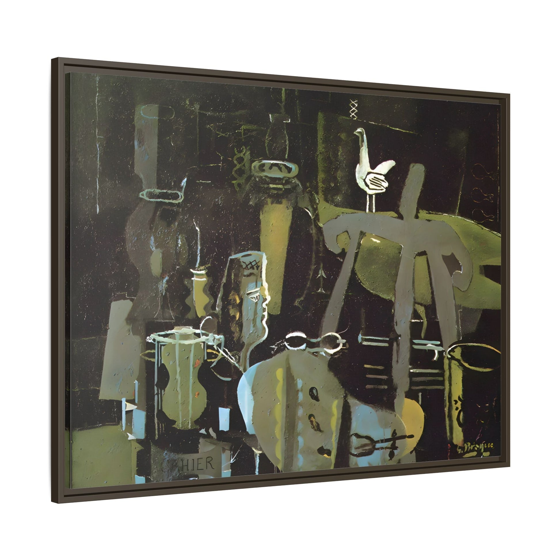 Georges Braque Studio Canvas Print - Framed Abstract Wall Art