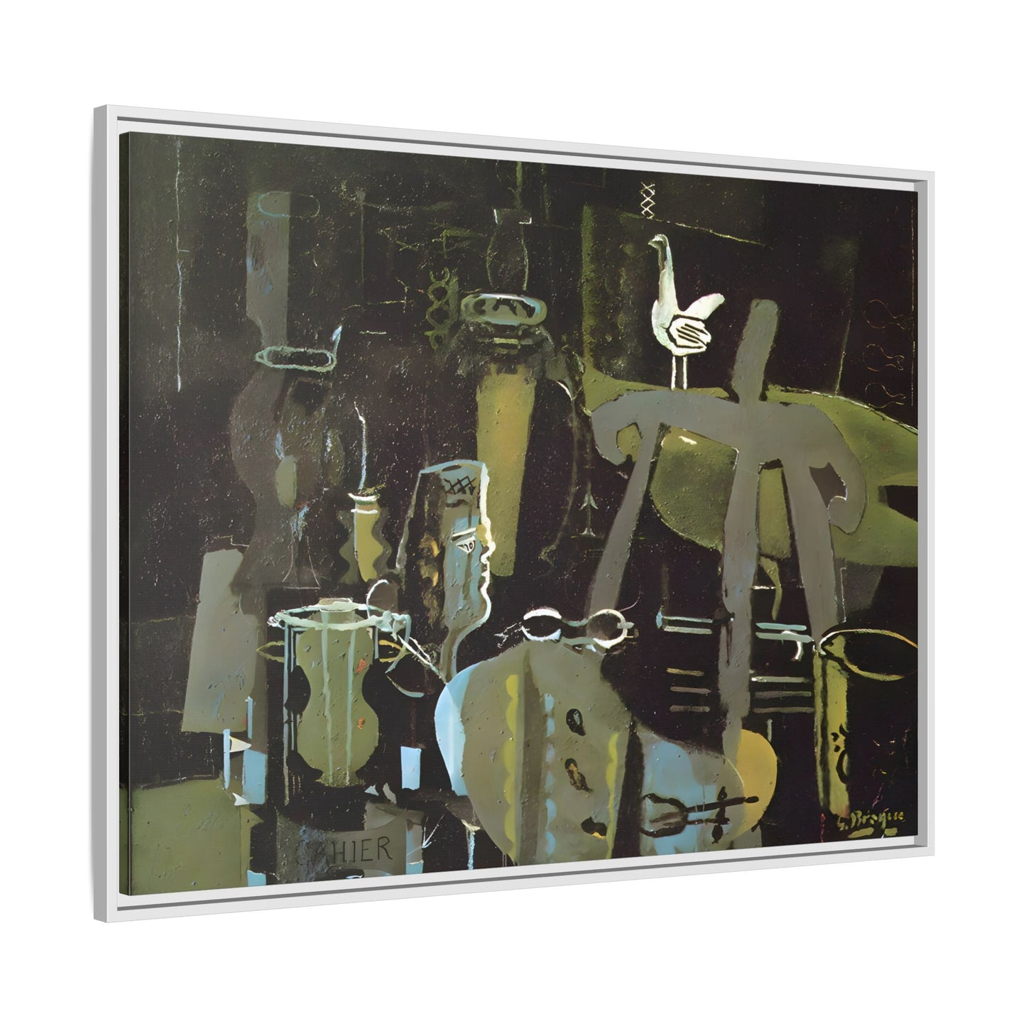 Georges Braque Studio Canvas Print - Framed Abstract Wall Art