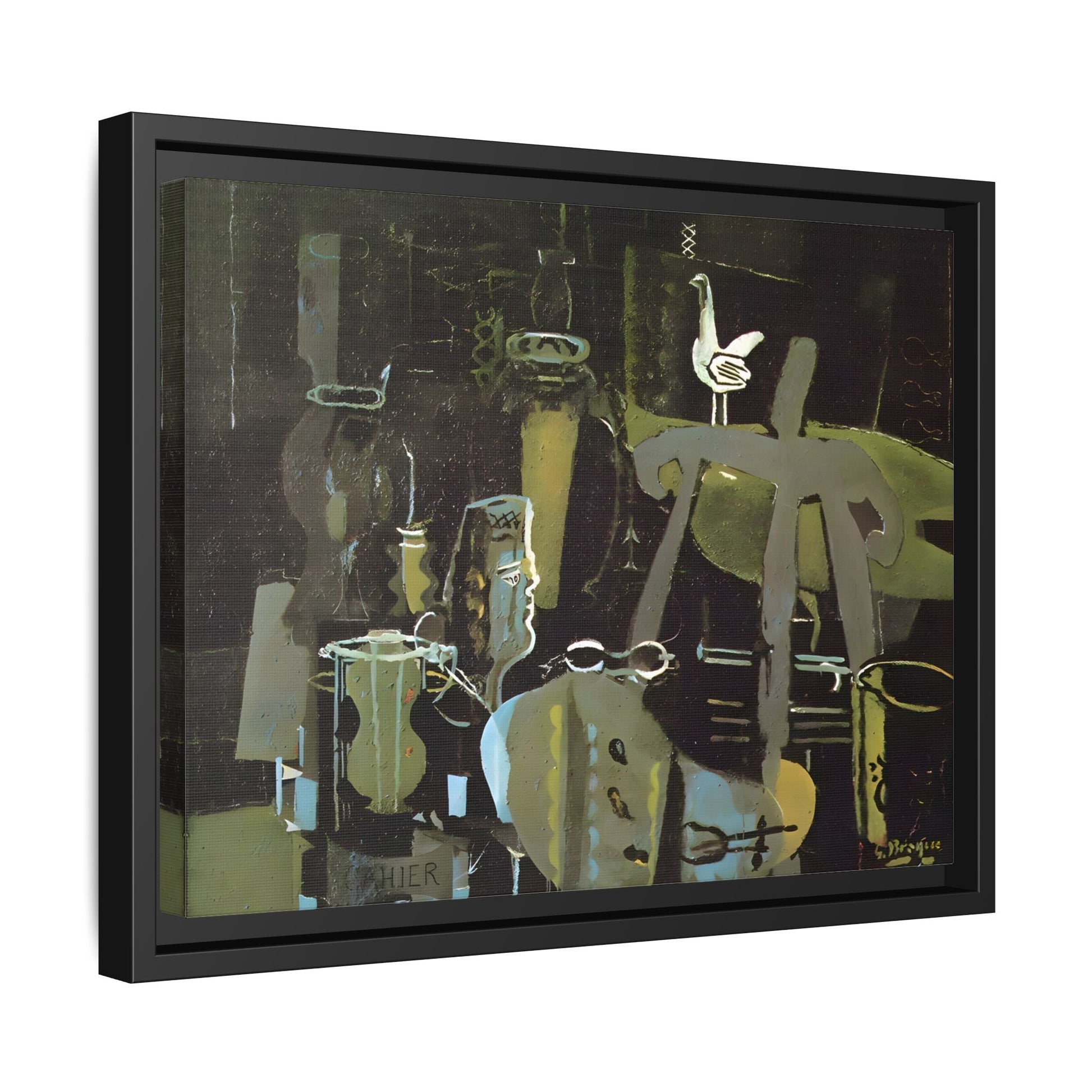 Georges Braque Studio Canvas Print - Framed Abstract Wall Art