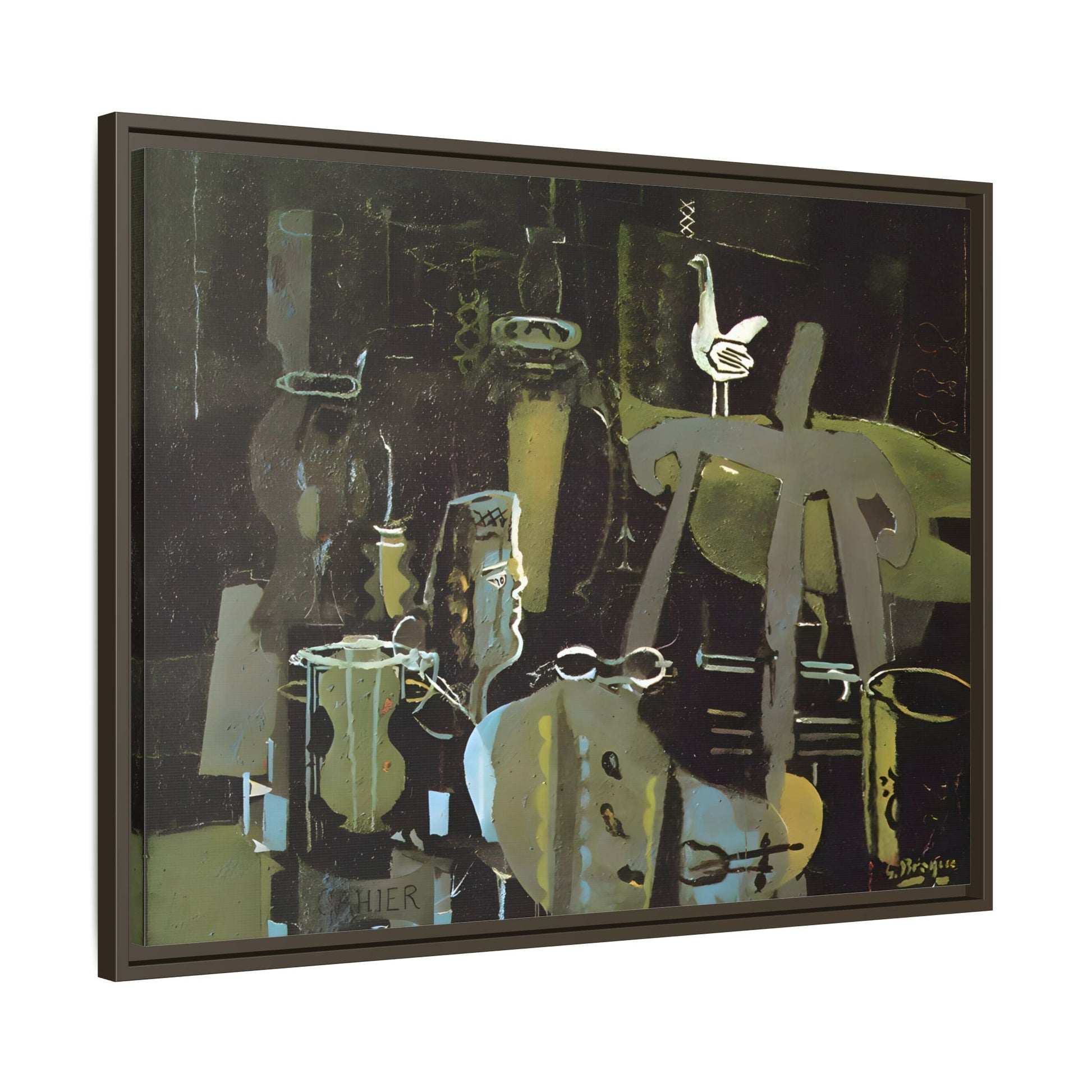 Georges Braque Studio Canvas Print - Framed Abstract Wall Art
