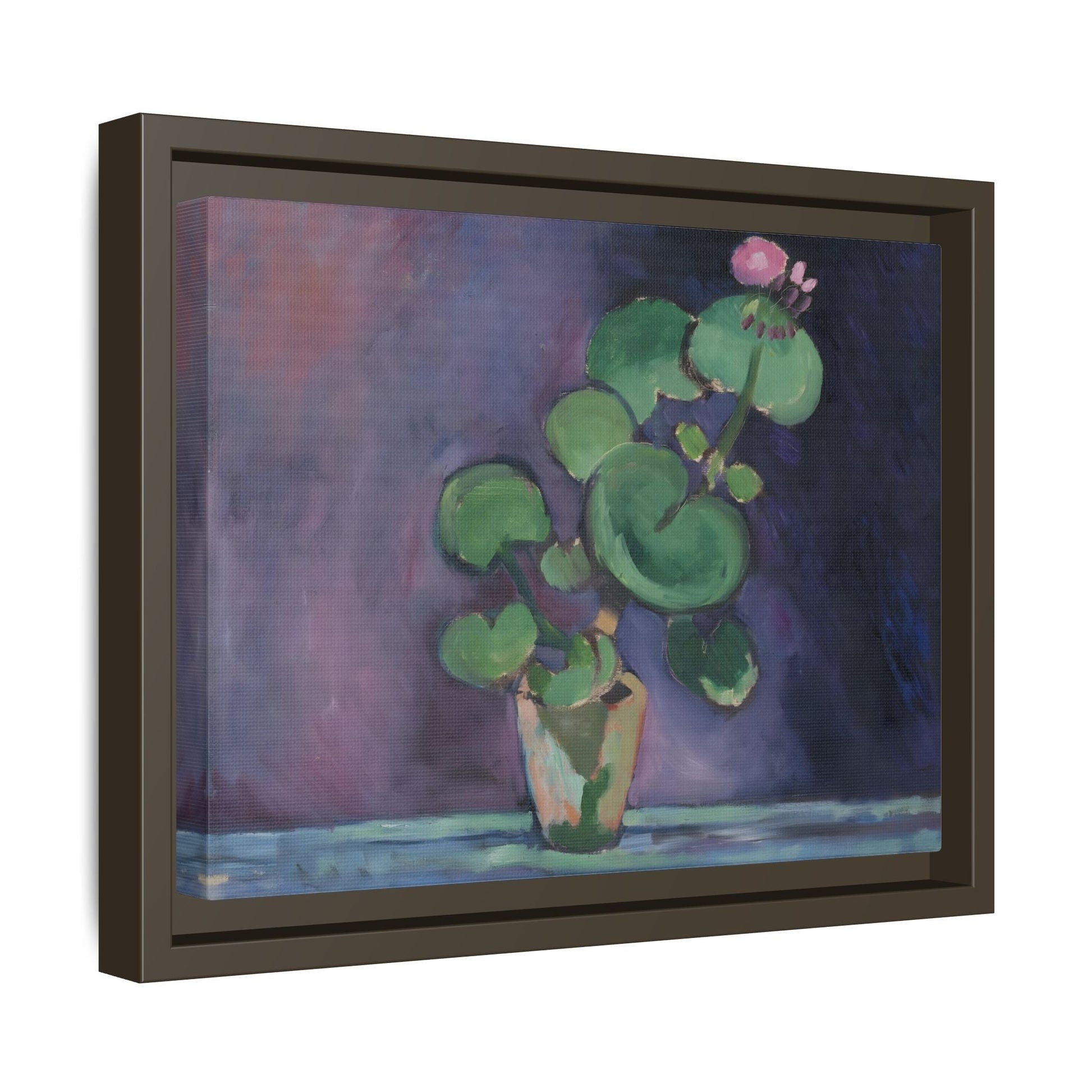 Geranium Matisse Framed Canvas Print - French Flower Still Life Wall Art