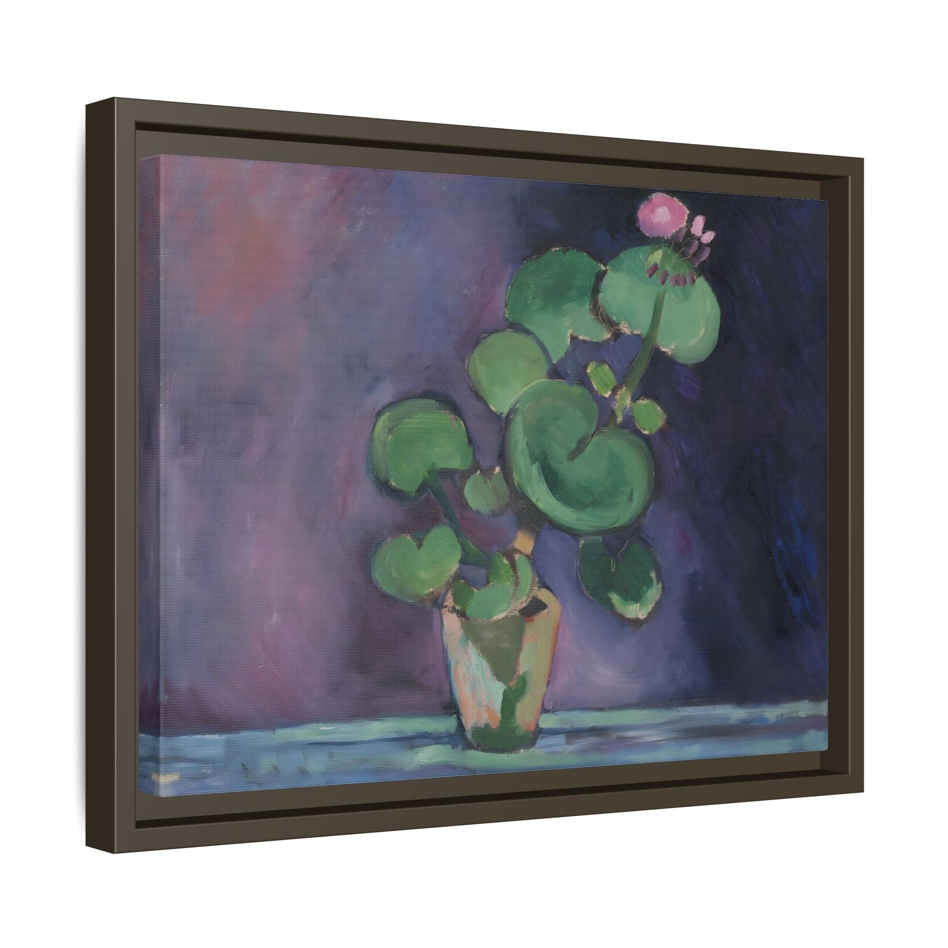 Geranium Matisse Framed Canvas Print - French Flower Still Life Wall Art