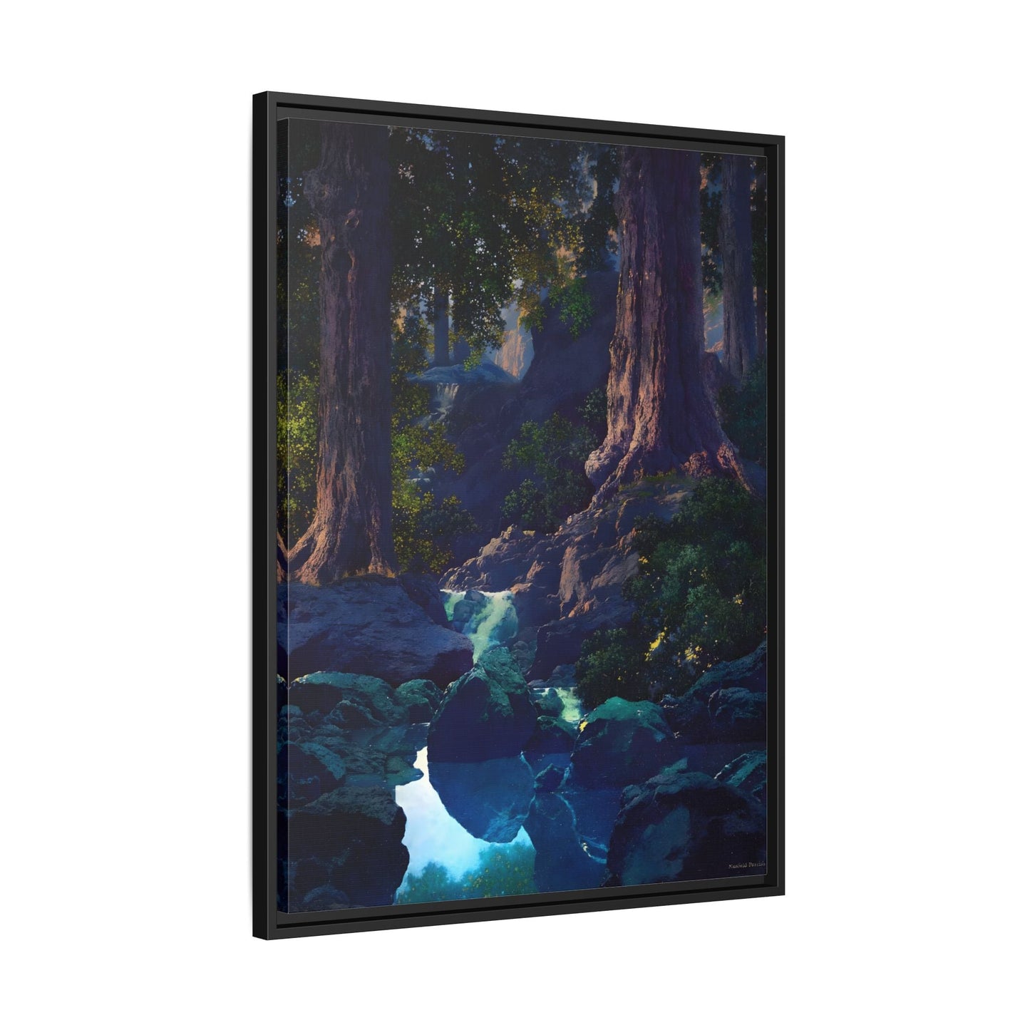 Glen Framed Parrish Canvas Print - Peaceful Woodland Wall Art