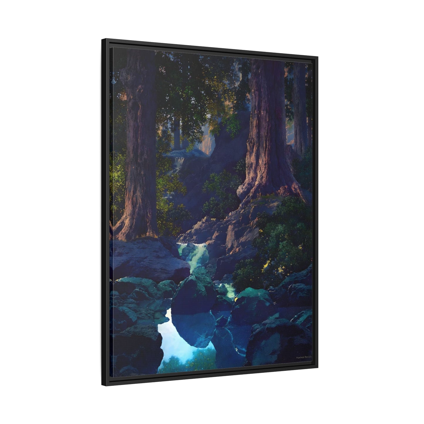 Glen Framed Parrish Canvas Print - Peaceful Woodland Wall Art
