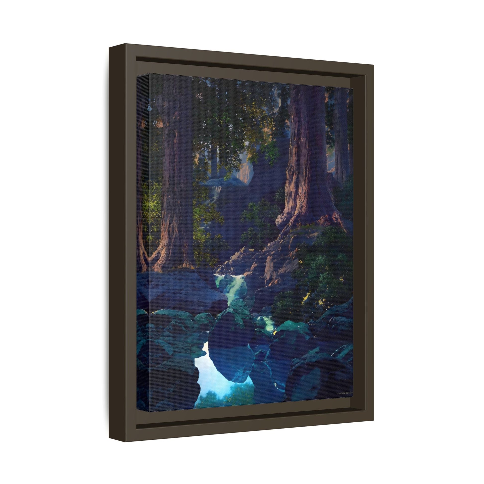 Glen Framed Parrish Canvas Print - Peaceful Woodland Wall Art
