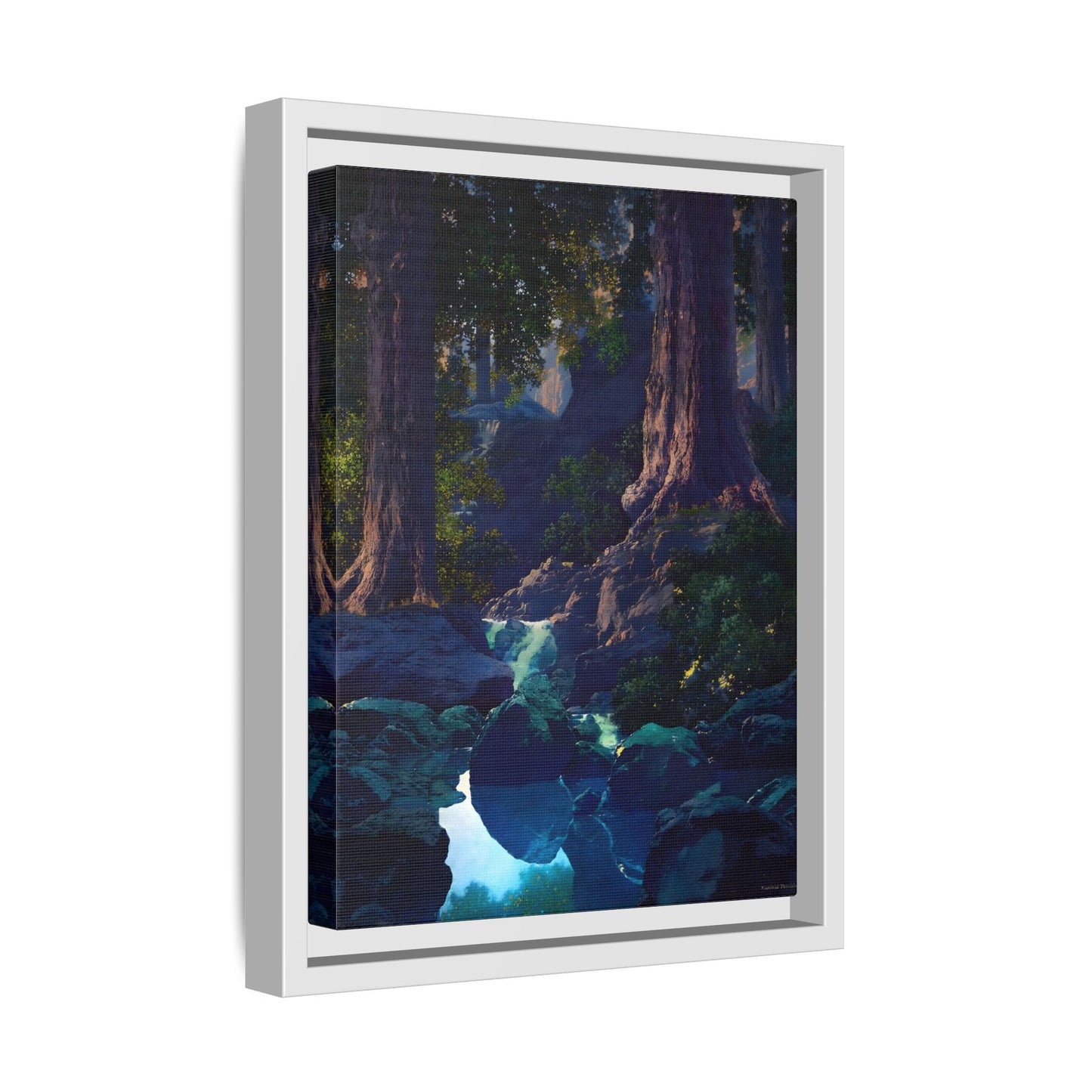 Glen Framed Parrish Canvas Print - Peaceful Woodland Wall Art