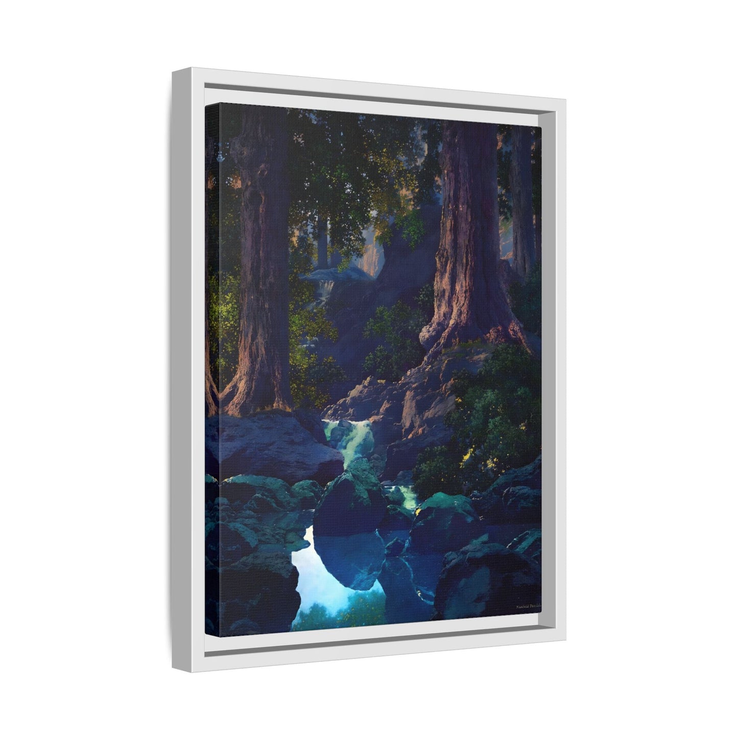 Glen Framed Parrish Canvas Print - Peaceful Woodland Wall Art