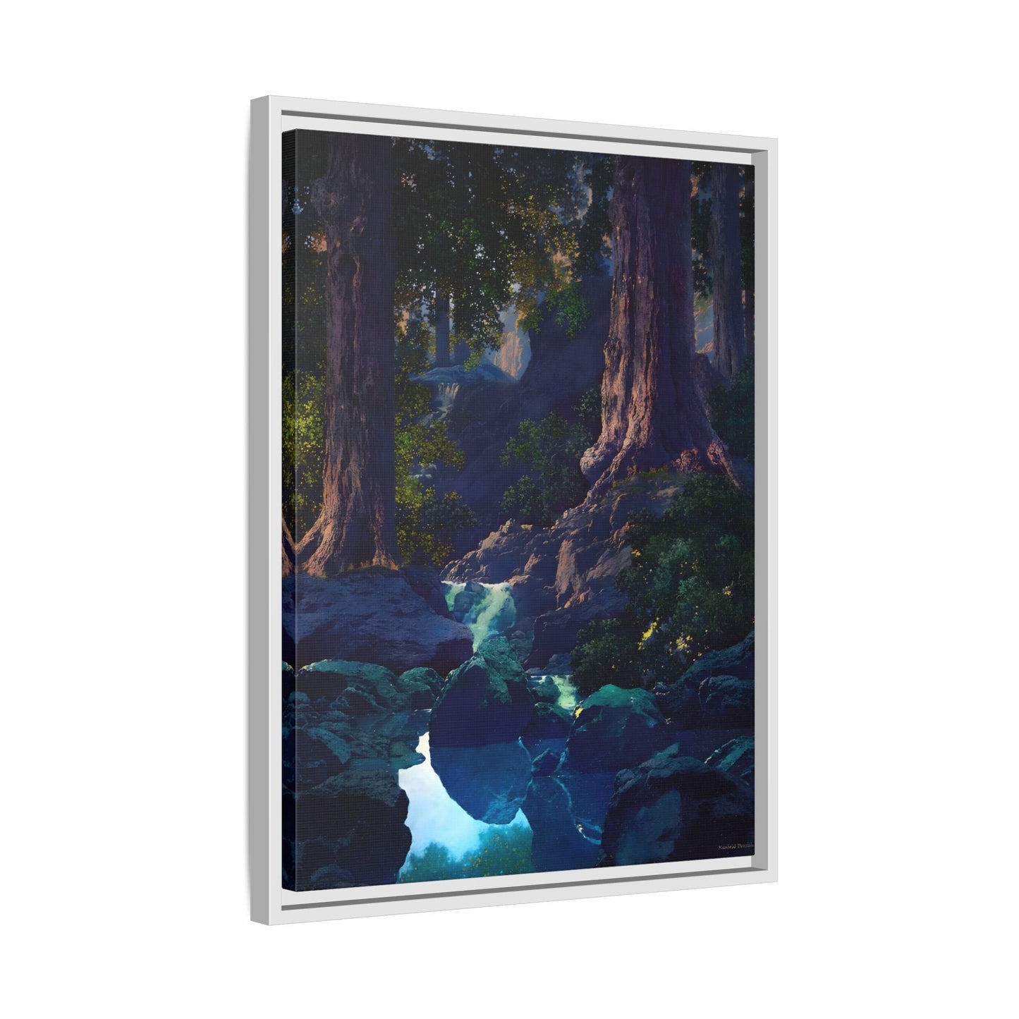 Glen Framed Parrish Canvas Print - Peaceful Woodland Wall Art