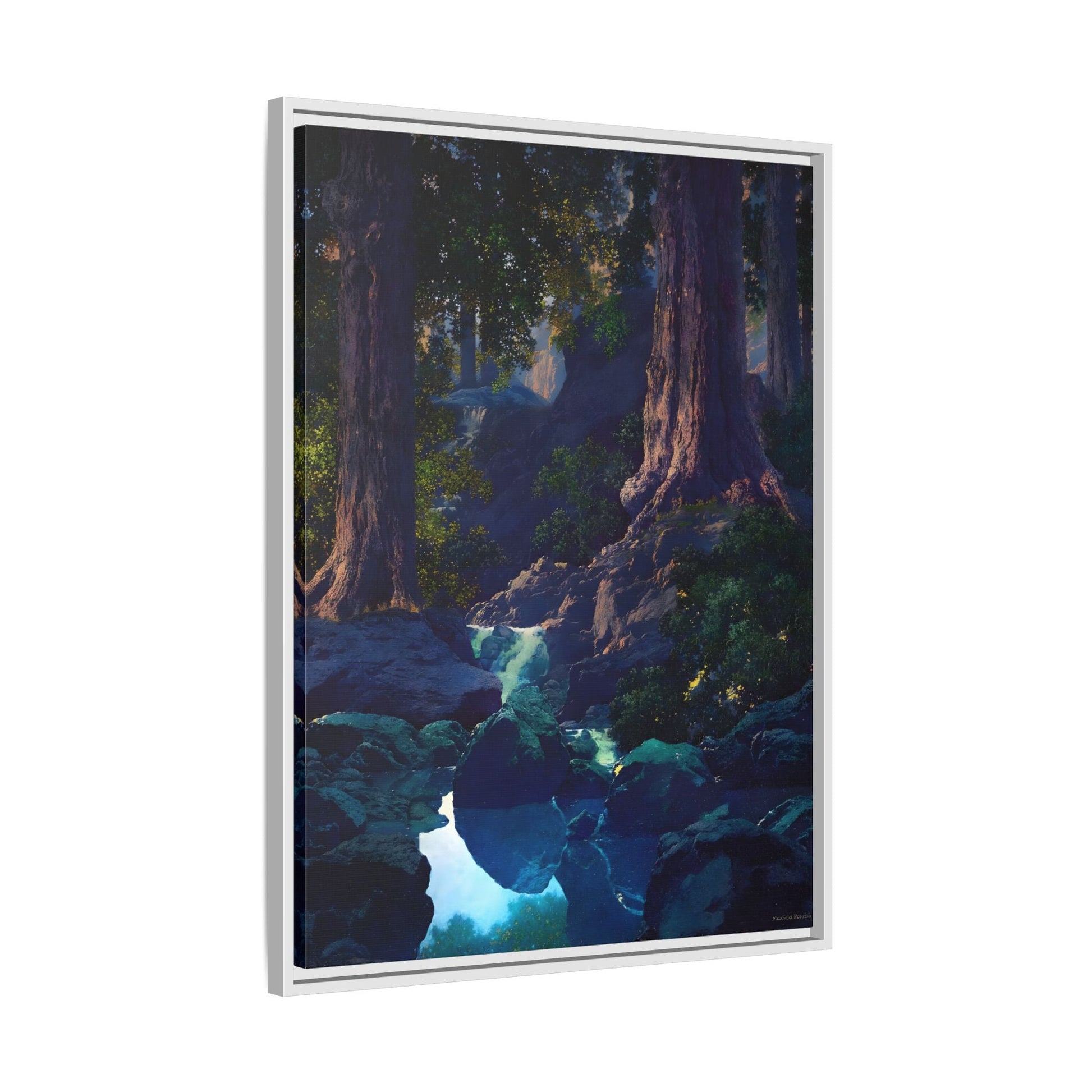 Glen Framed Parrish Canvas Print - Peaceful Woodland Wall Art