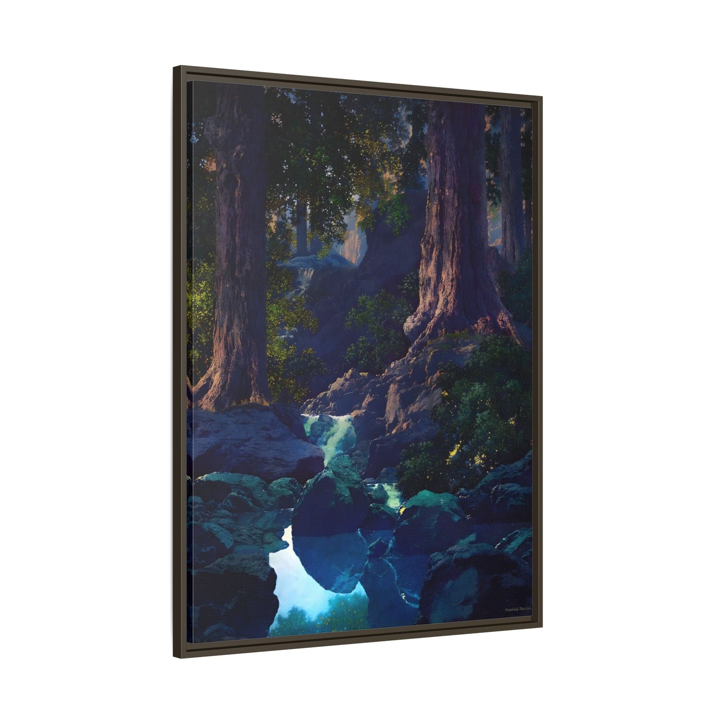 Glen Framed Parrish Canvas Print - Peaceful Woodland Wall Art