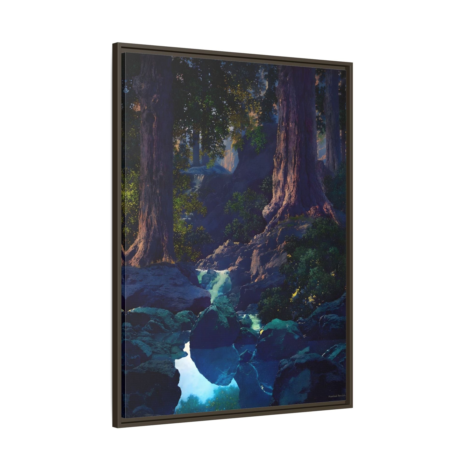 Glen Framed Parrish Canvas Print - Peaceful Woodland Wall Art