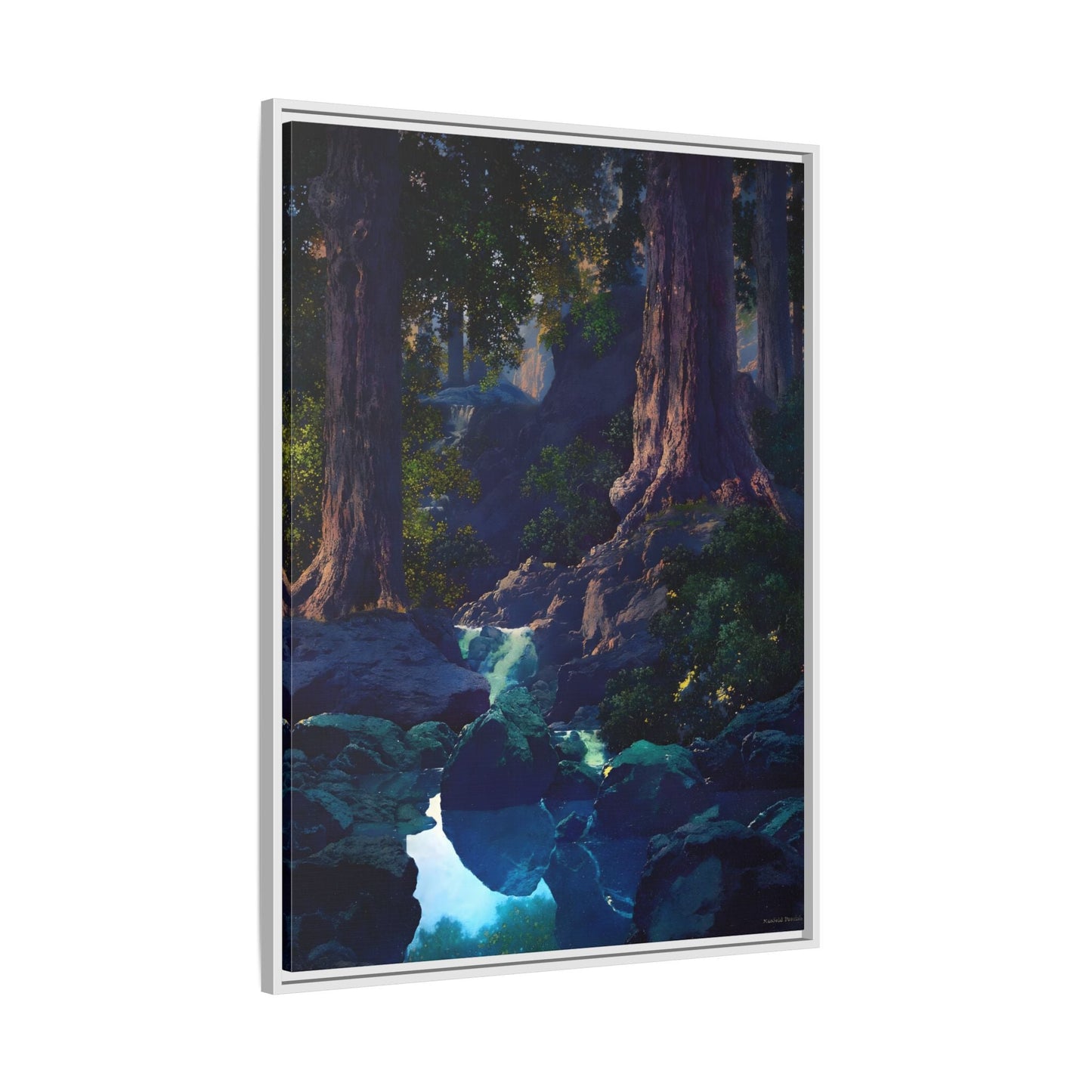 Glen Framed Parrish Canvas Print - Peaceful Woodland Wall Art