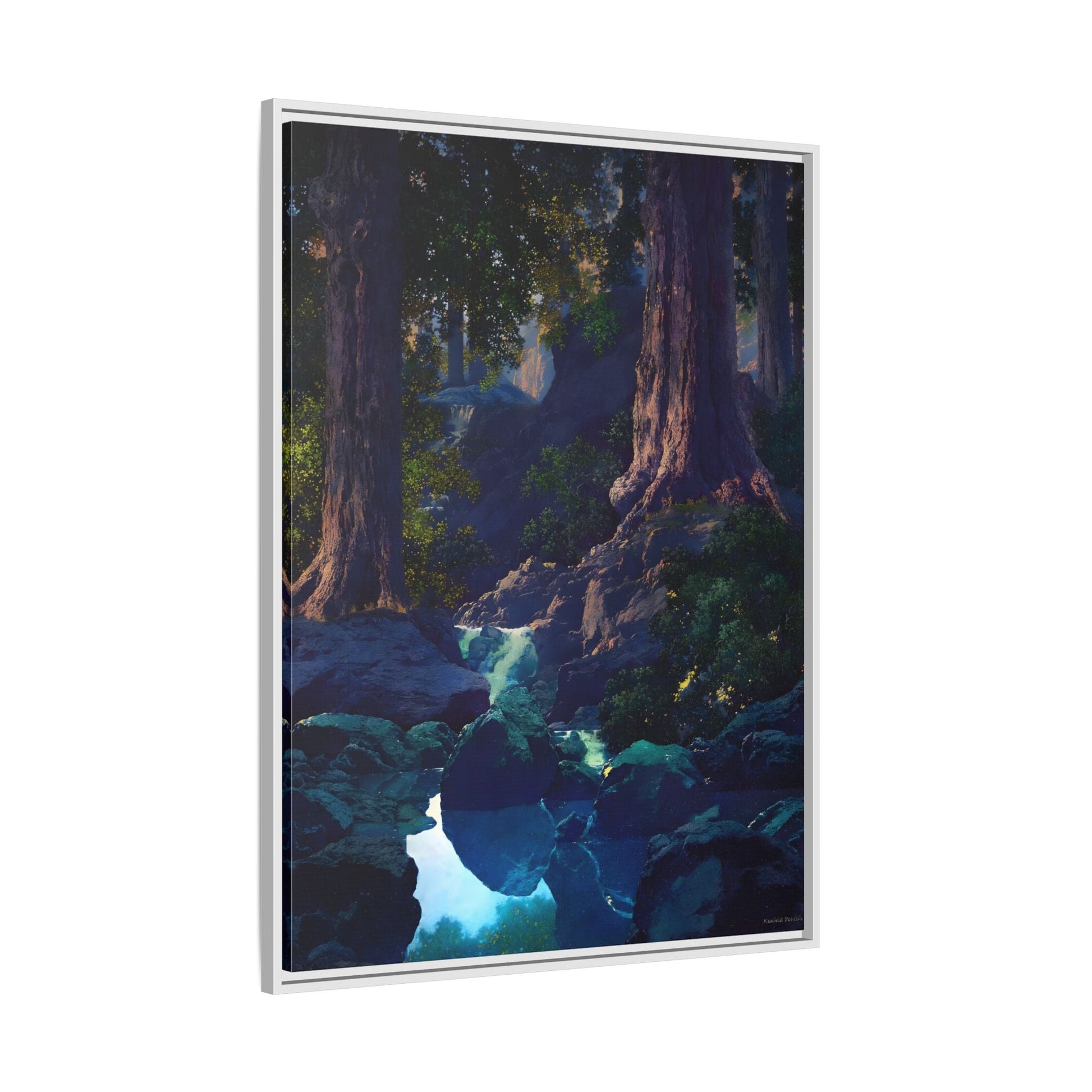 Glen Framed Parrish Canvas Print - Peaceful Woodland Wall Art