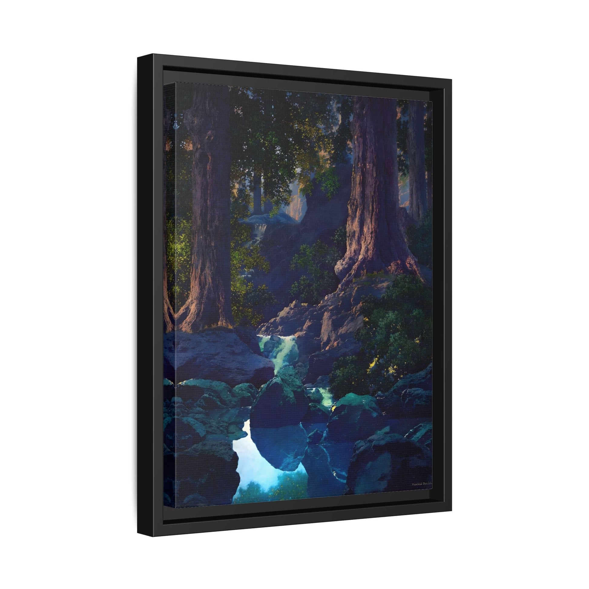 Glen Framed Parrish Canvas Print - Peaceful Woodland Wall Art