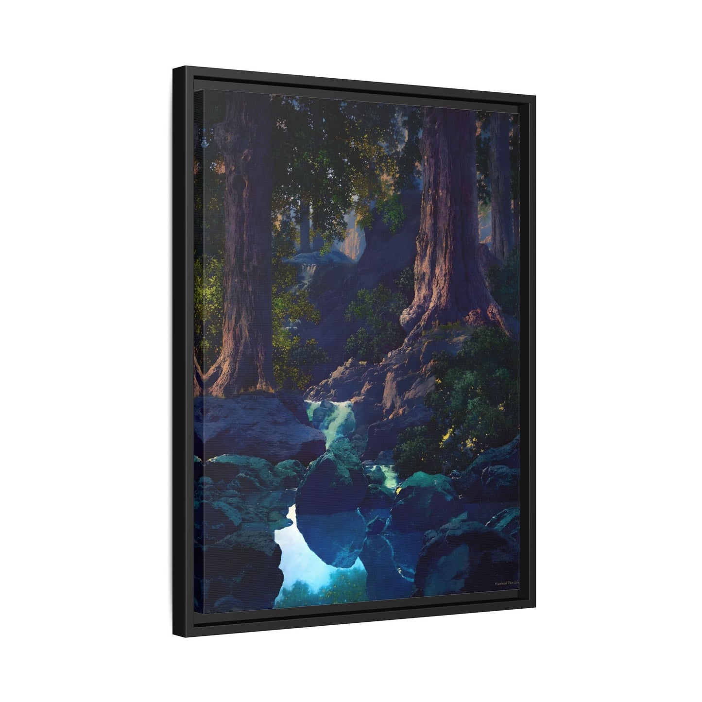 Glen Framed Parrish Canvas Print - Peaceful Woodland Wall Art