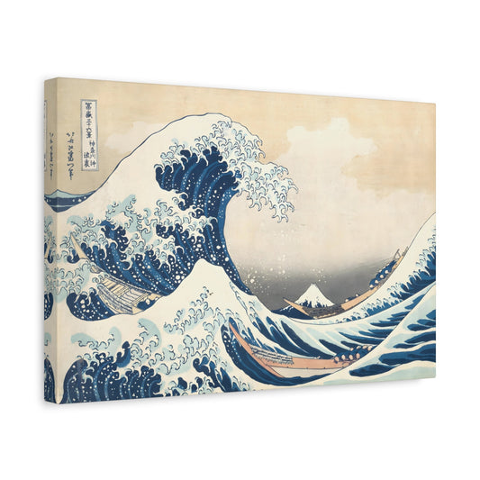 Great Wave at Kanagawa Canvas Print - Katsushika Hokusai Japanese Wall Art