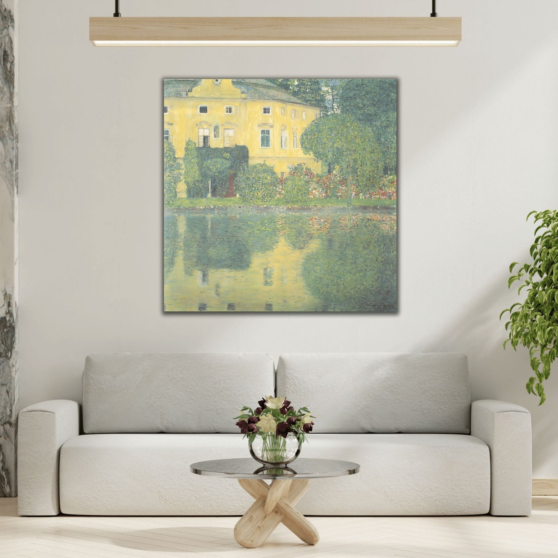 Gustav Klimt Canvas Print - Castle Kammer on Lake Attersee Wall Art