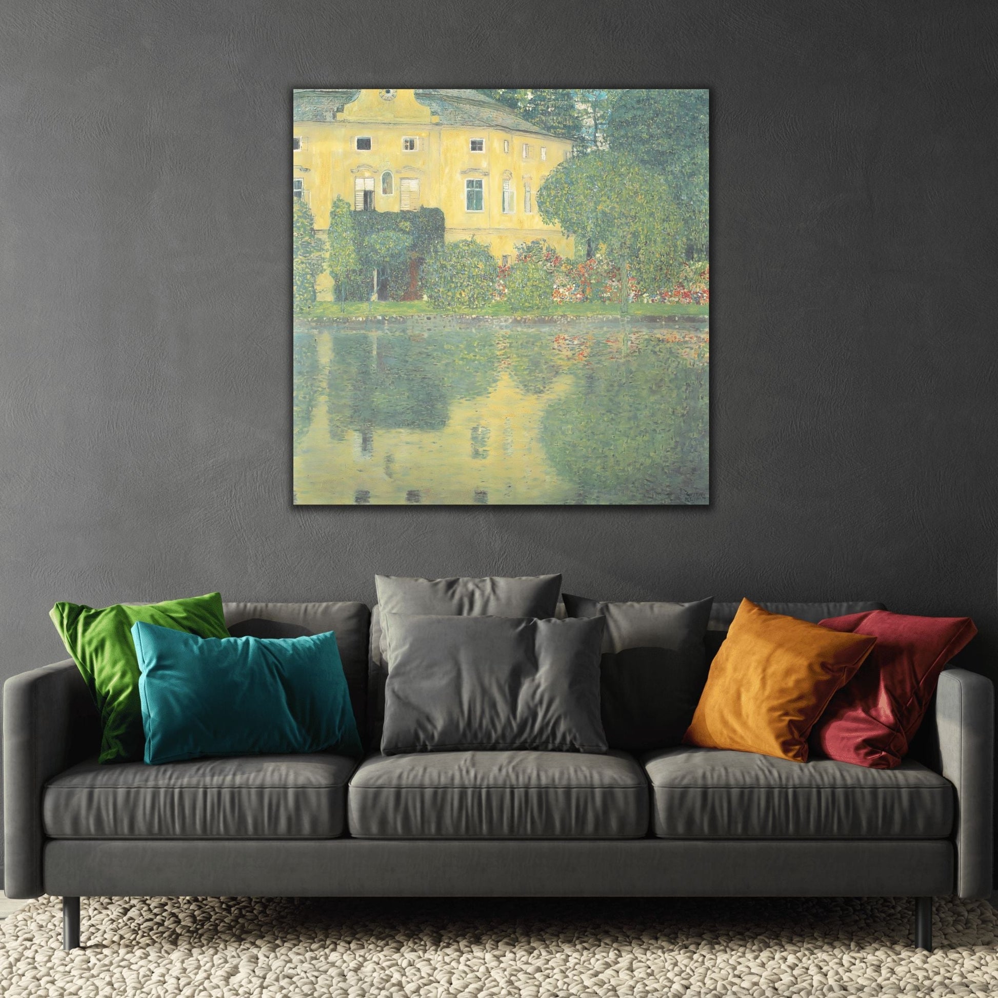 Gustav Klimt Canvas Print - Castle Kammer on Lake Attersee Wall Art