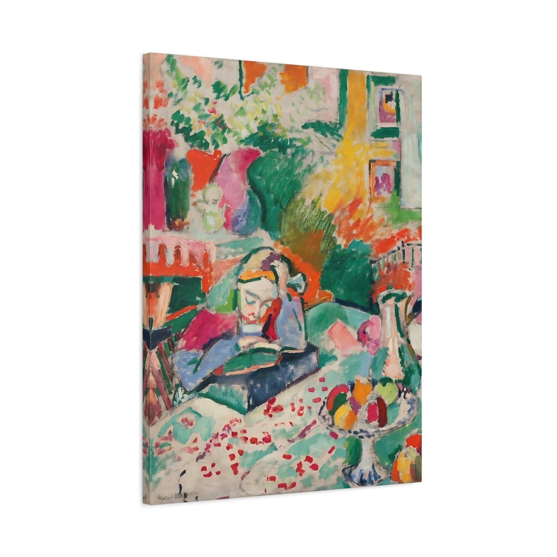 Henri Matisse Interior with a Young Girl - Canvas Art Reproduction