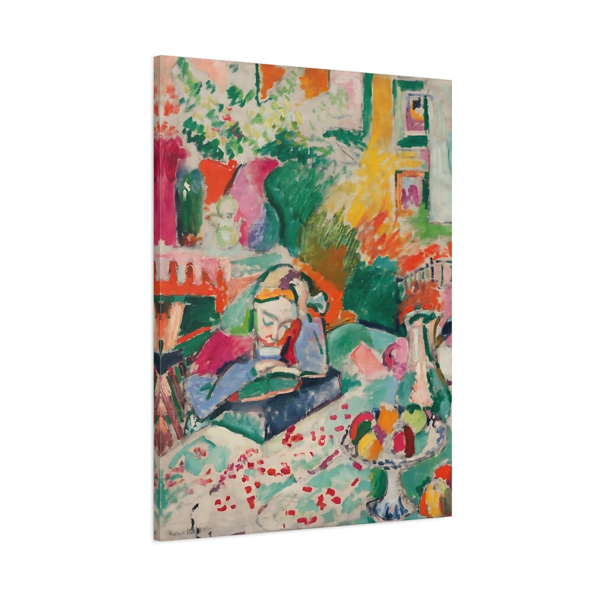 Henri Matisse Interior with a Young Girl - Canvas Art Reproduction