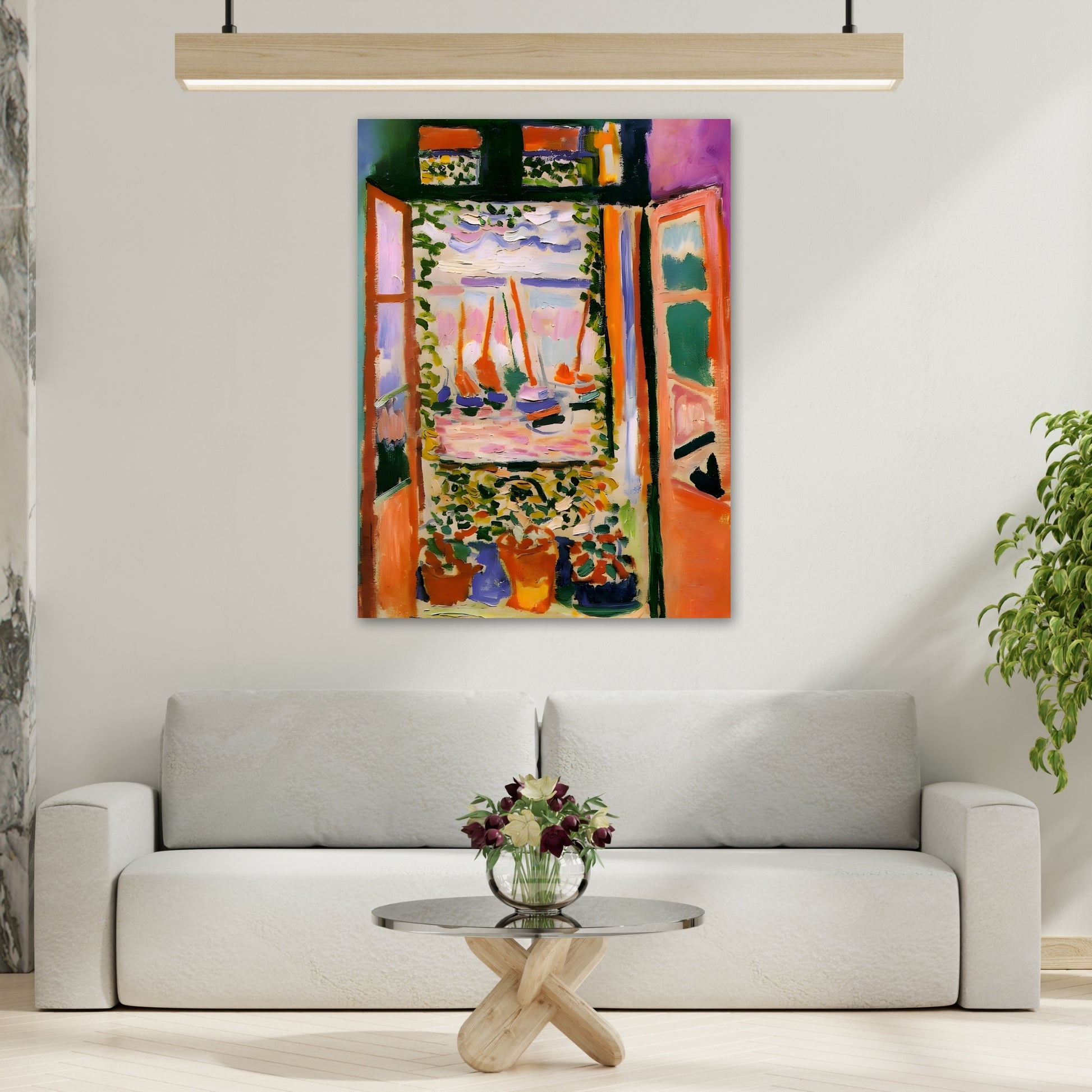 Henri Matisse Open Window - Canvas Wall Art Print Reproduction