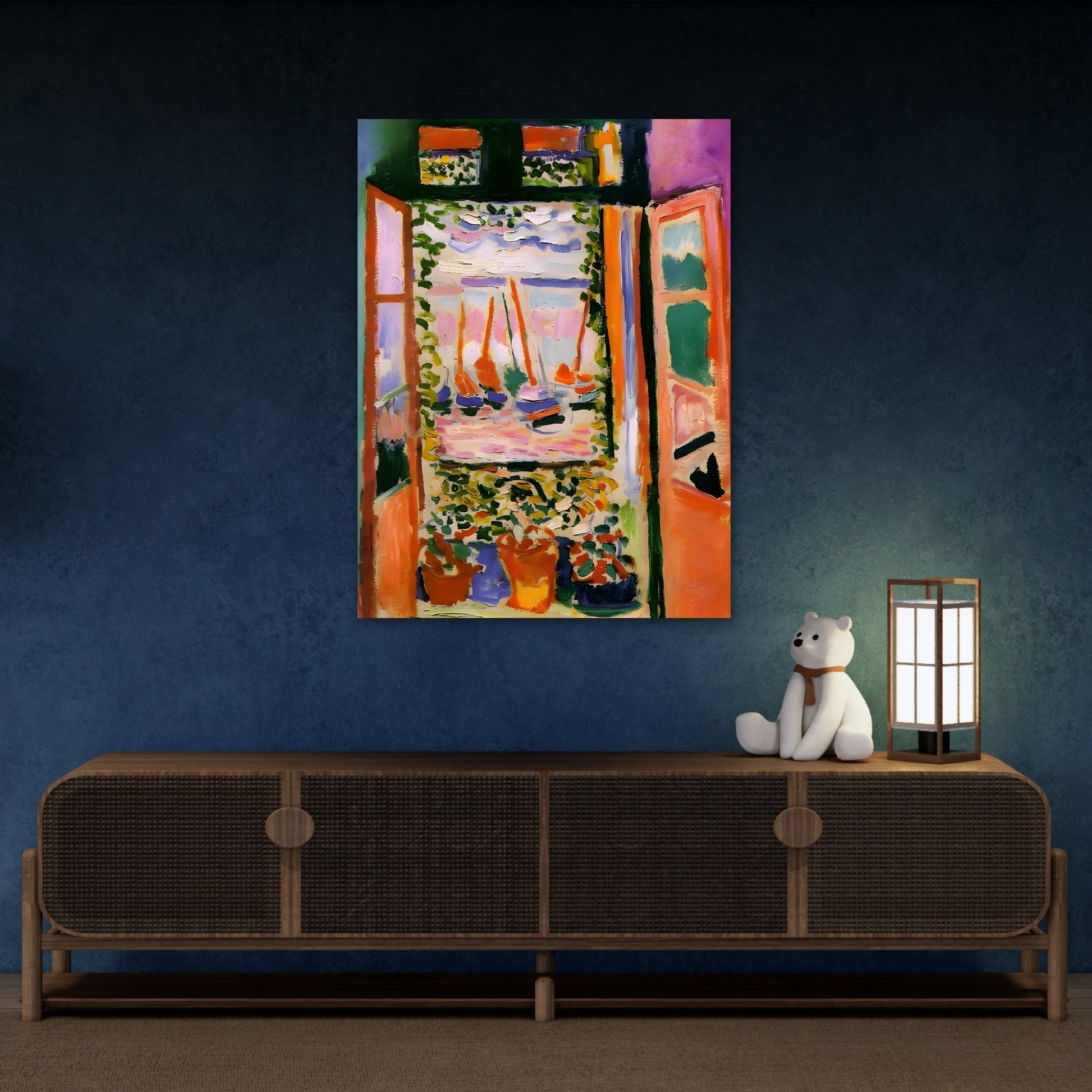Henri Matisse Open Window - Canvas Wall Art Print Reproduction