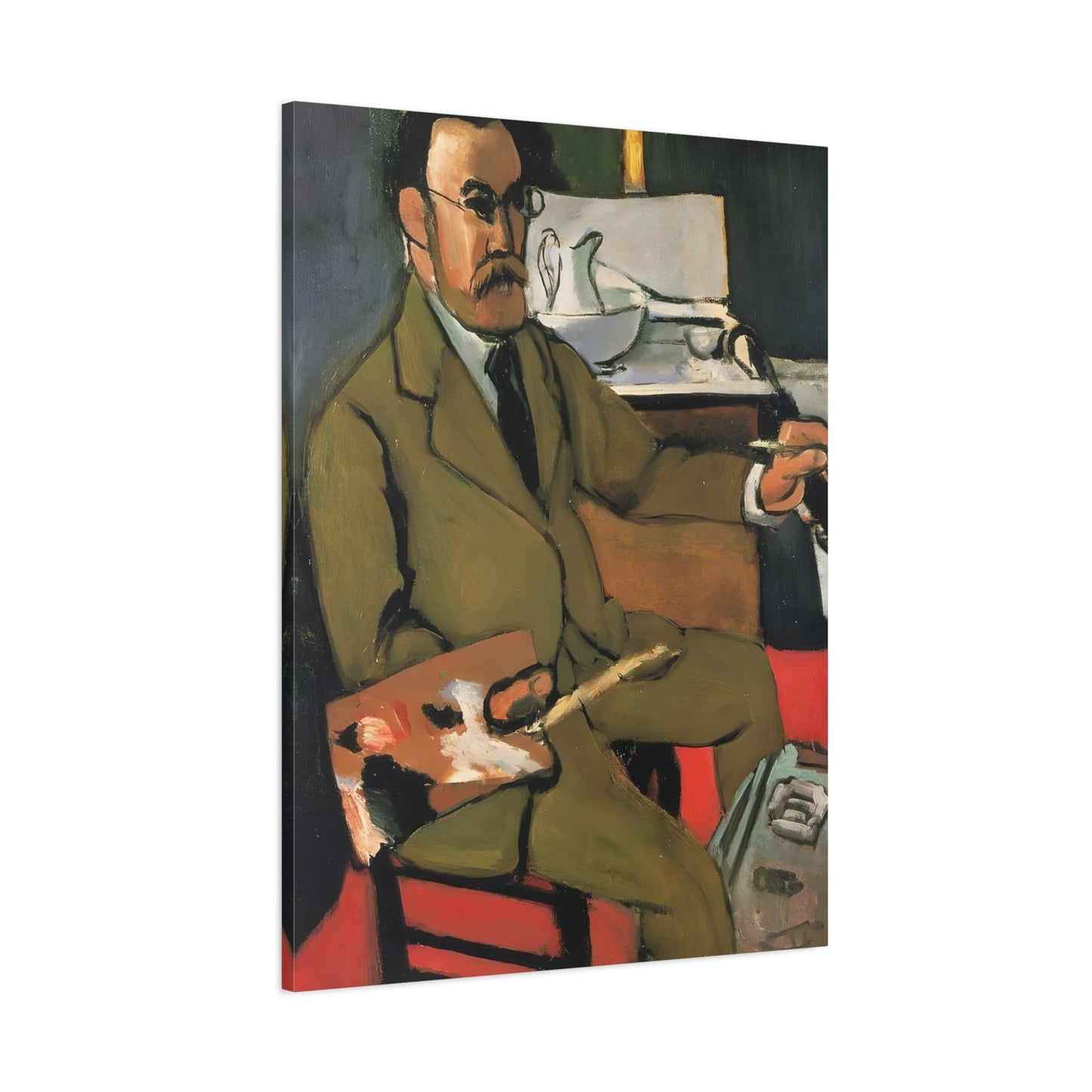 Henri Matisse Self Portrait - Canvas Wall Art Print Reproduction