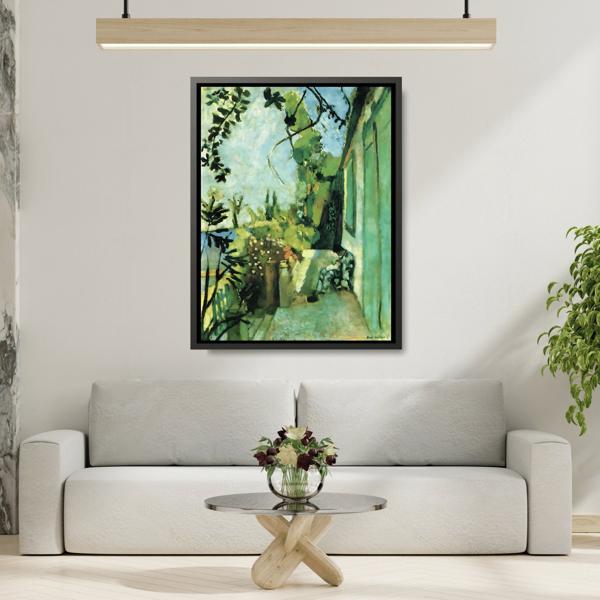 Henri Matisse Terrace St Tropez - Framed Canvas Wall Art Print
