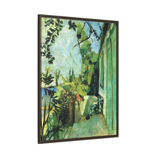Henri Matisse Terrace St Tropez - Framed Canvas Wall Art Print