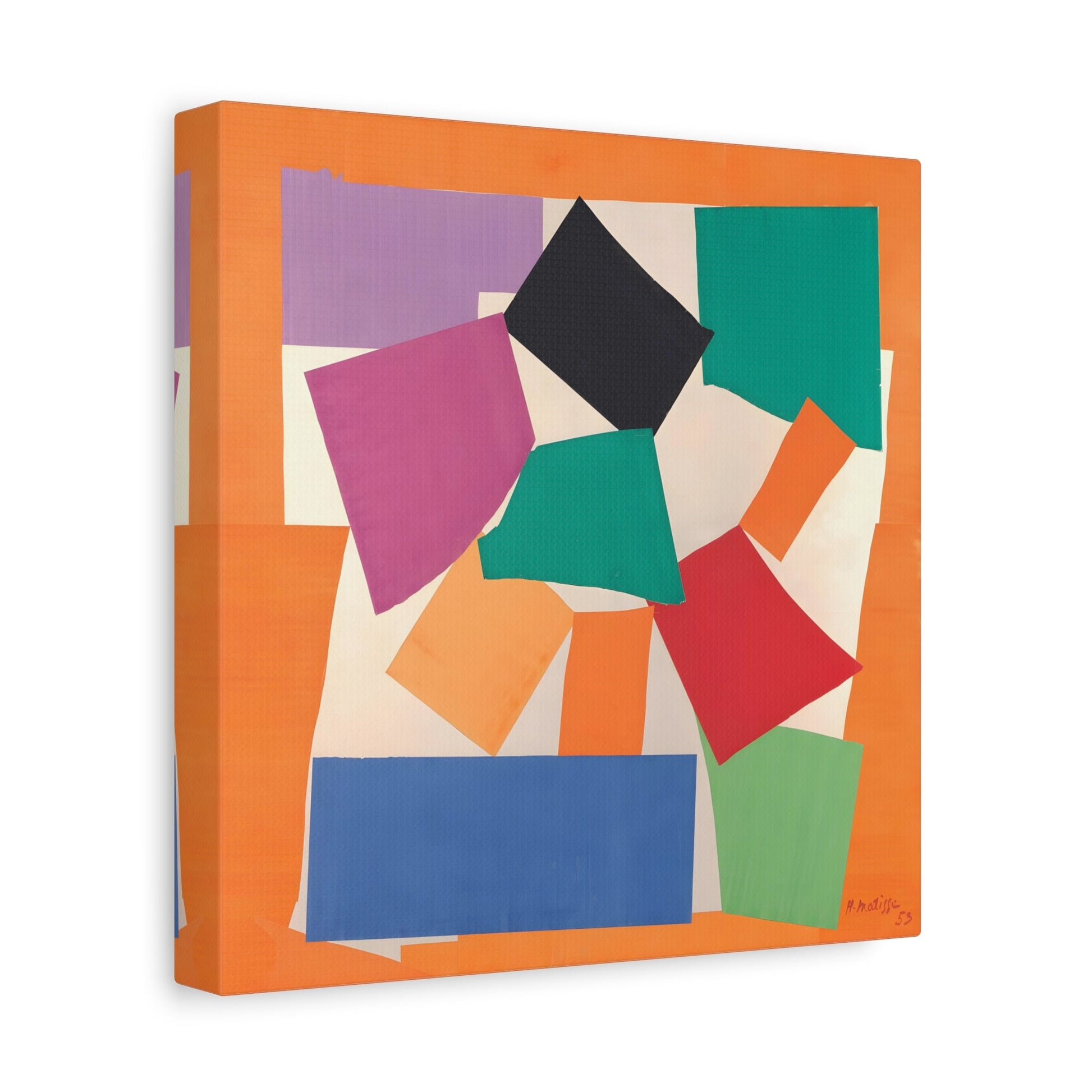 Henri Matisse The Snail - Square Canvas Wall Art Print