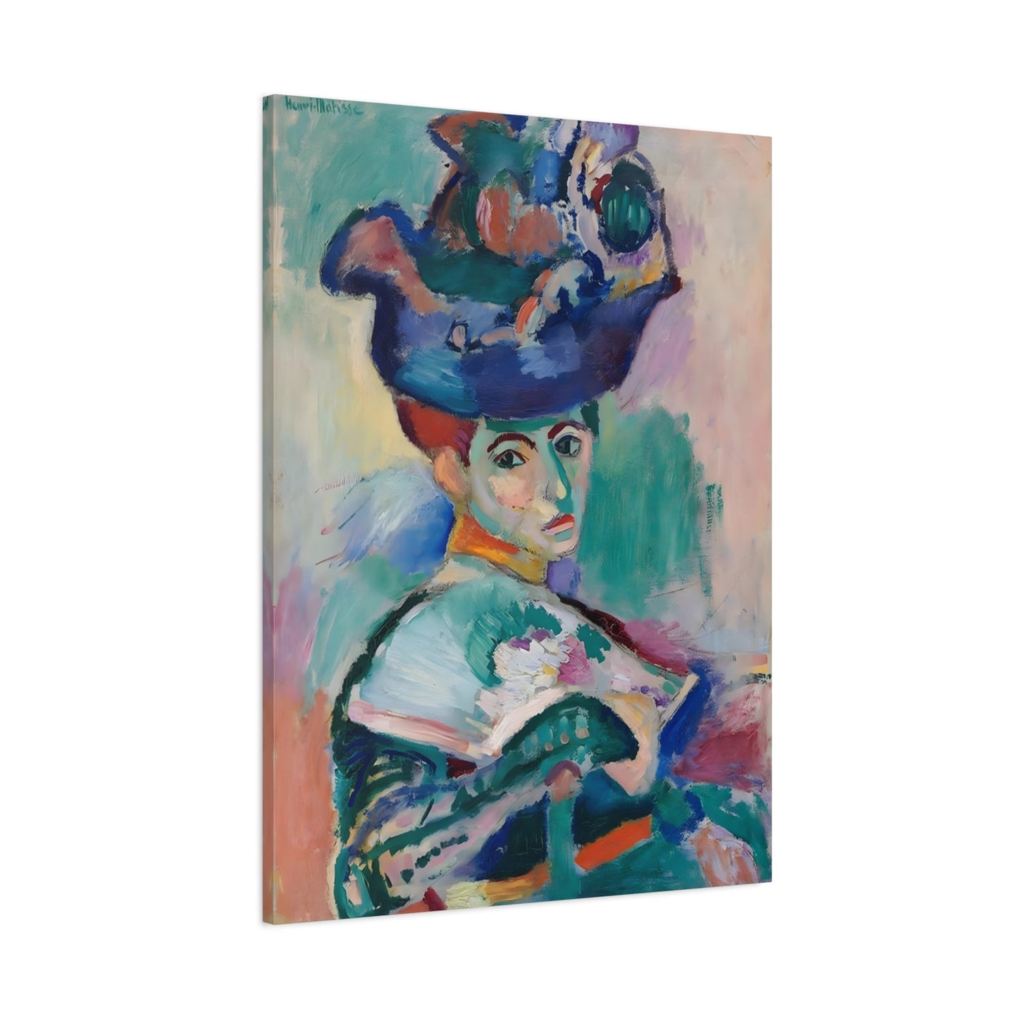 Henri Matisse Woman with a Hat - Canvas Wall Art Print Reproduction