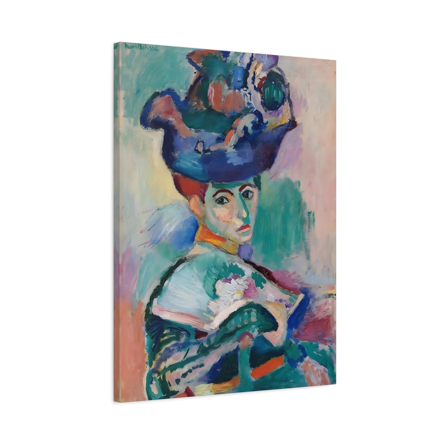 Henri Matisse Woman with a Hat - Canvas Wall Art Print Reproduction