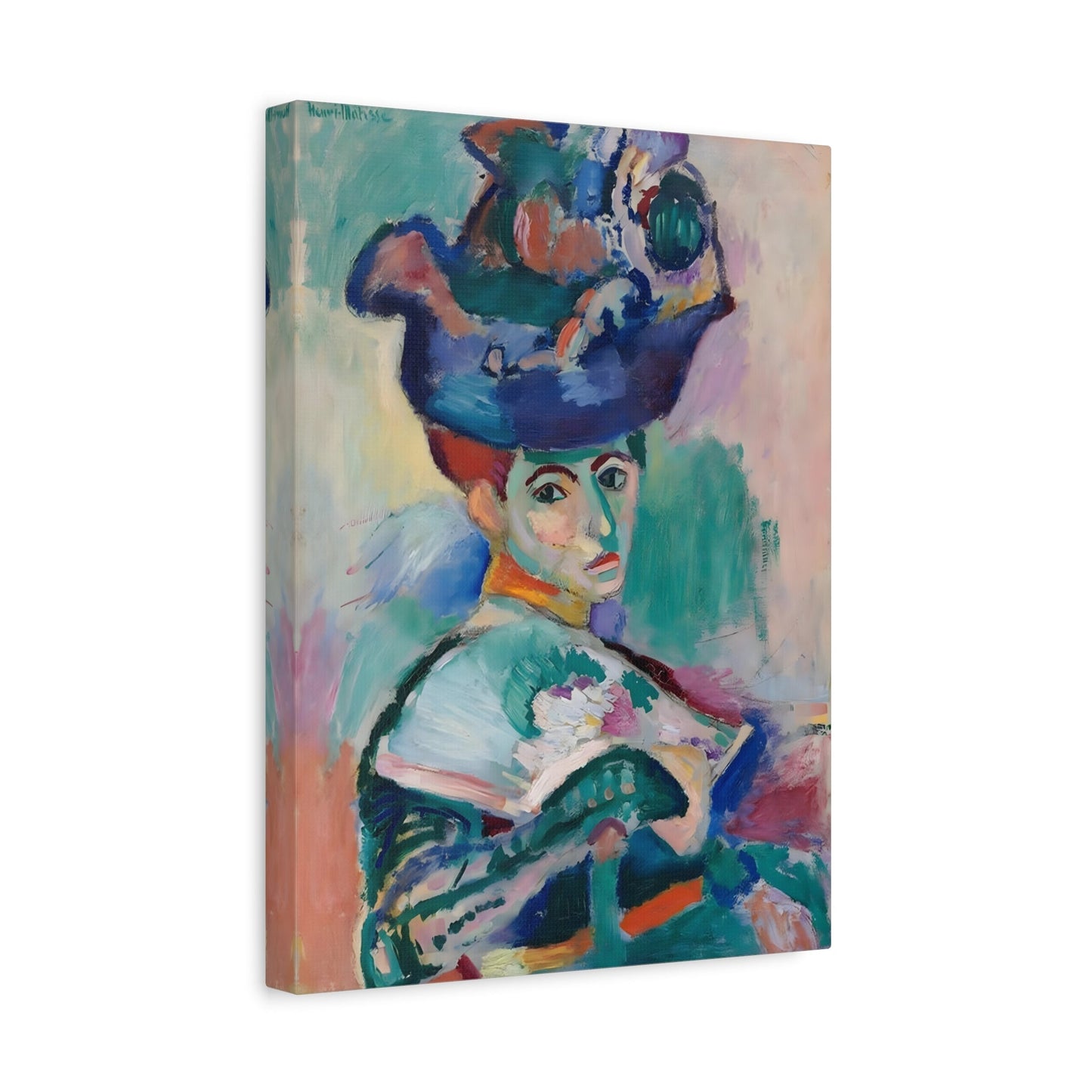 Henri Matisse Woman with a Hat - Canvas Wall Art Print Reproduction