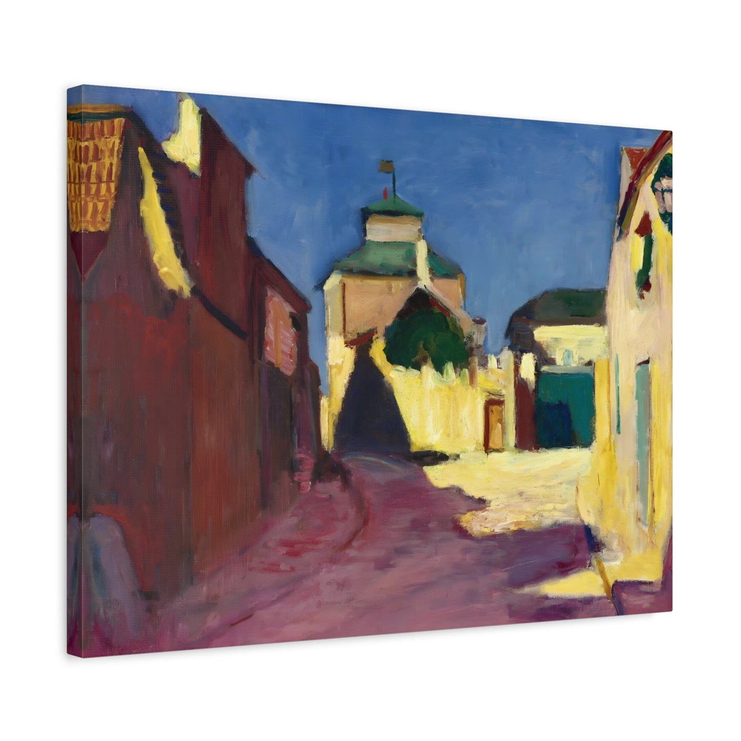 Henri Matisse a Street in Arcueil Canvas Print - Colorful Urban City Scene