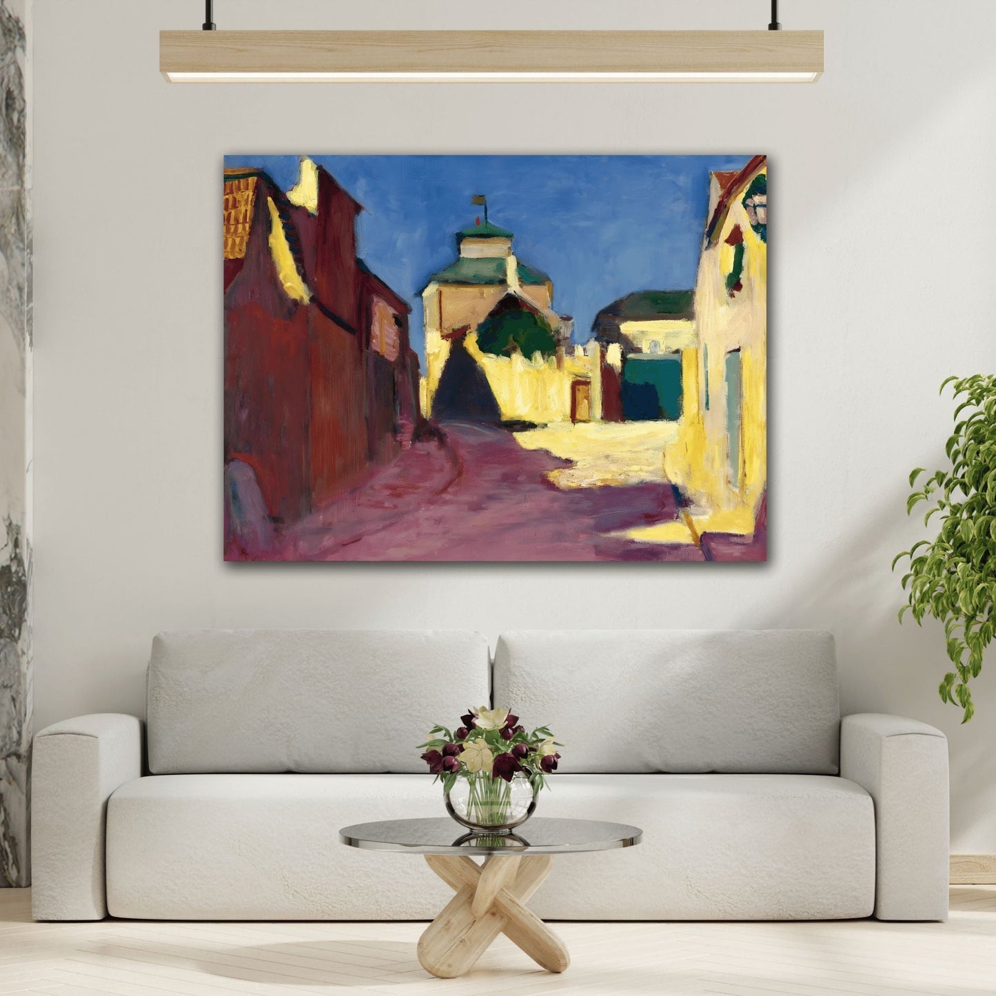 Henri Matisse a Street in Arcueil Canvas Print - Colorful Urban City Scene