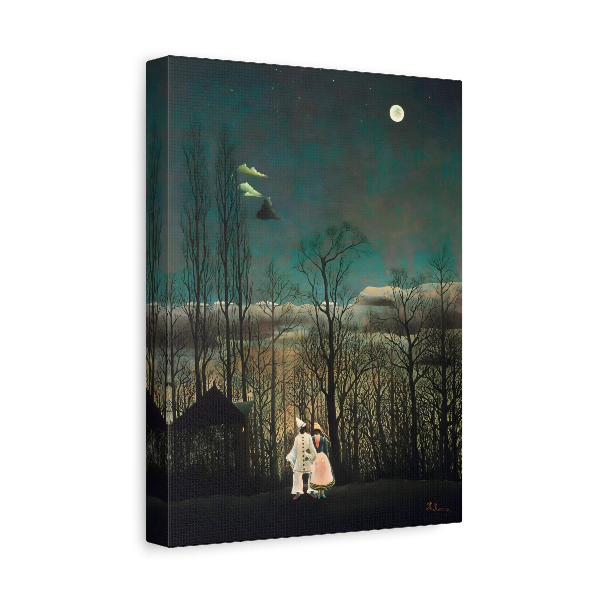 Henri Rousseau Carnival Evening - Framed Canvas Wall Art Painting Print