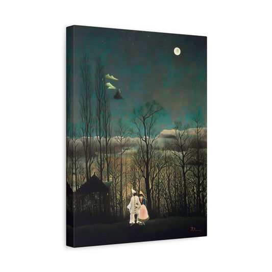 Henri Rousseau Carnival Evening - Framed Canvas Wall Art Painting Print