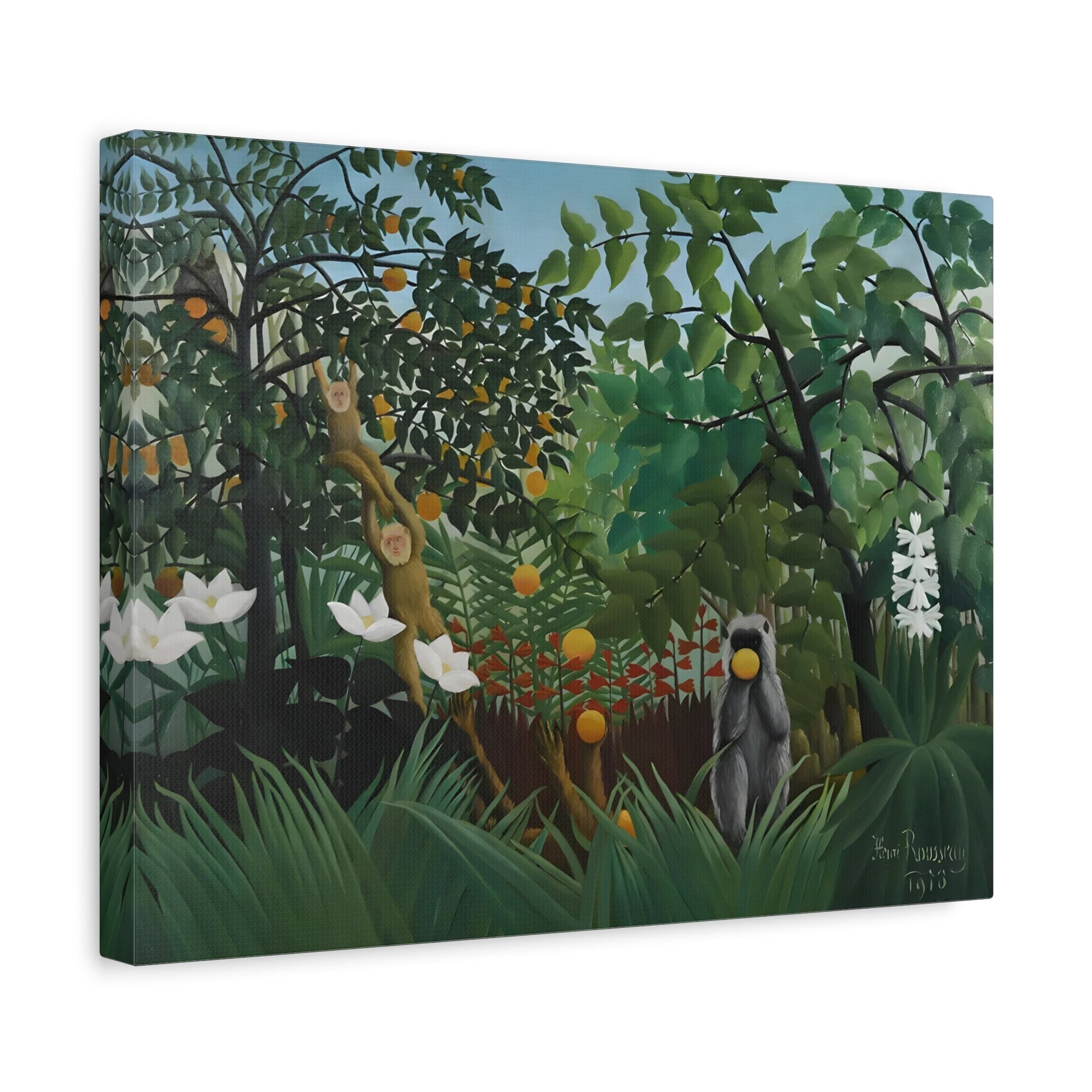 Henri Rousseau Exotic Landscape - Canvas Wall Art Print